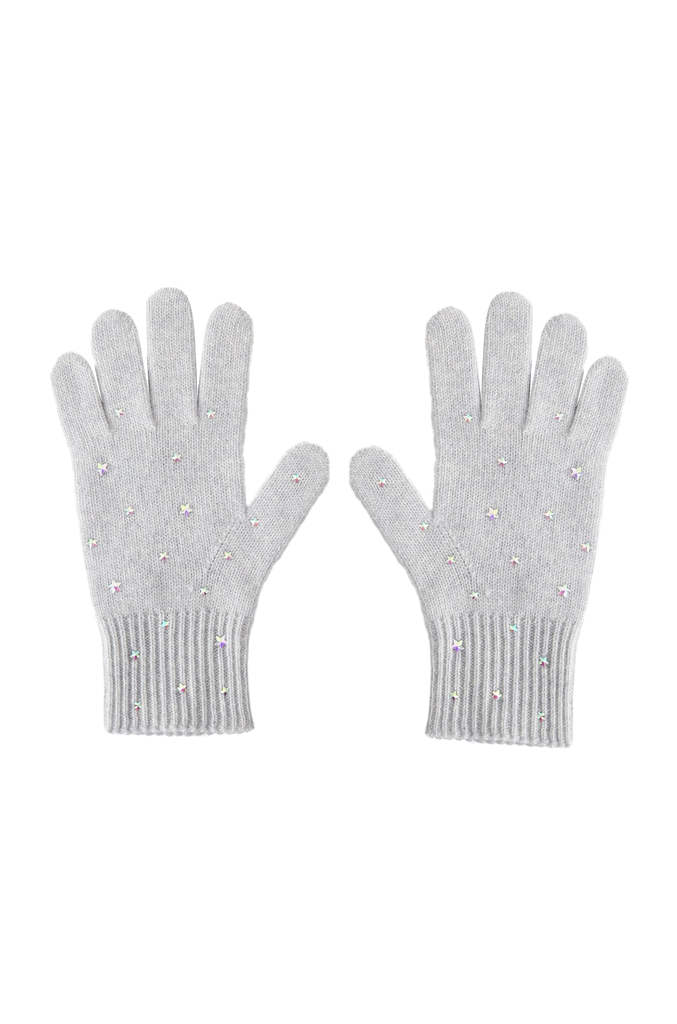 Ella Cashmere Gloves with Star Rhinestones