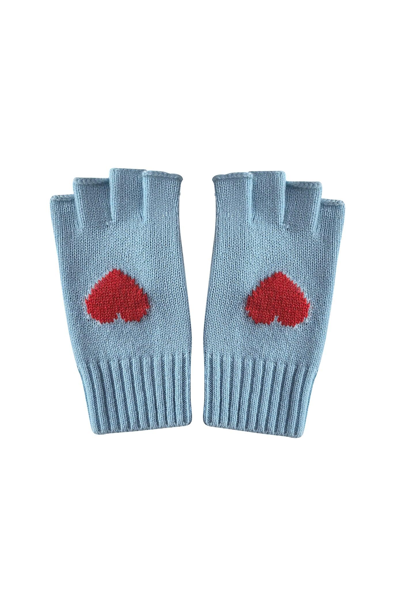 Scarlett Cashmere Heart Fingerless Gloves