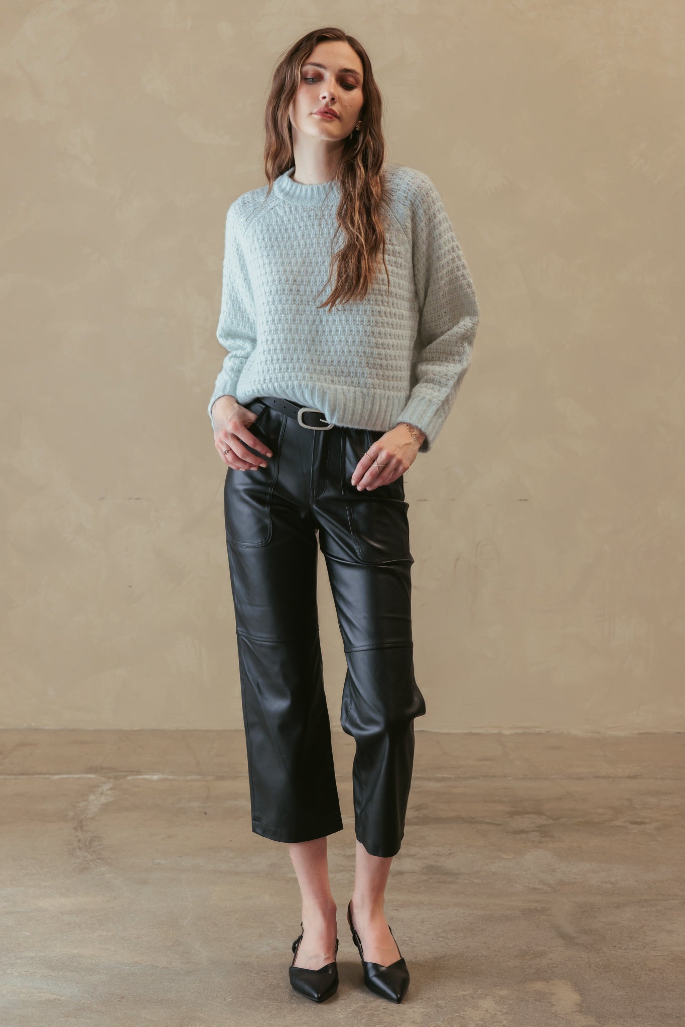 ALMA CHUNKY CASHMERE BLEND CREW