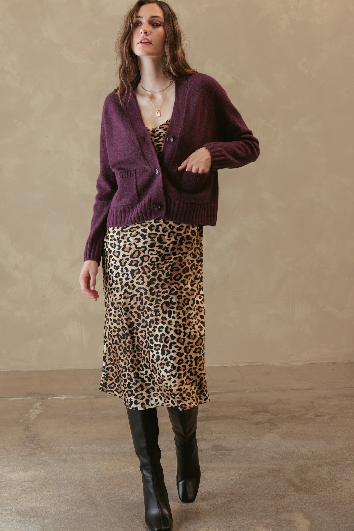 Amanda Cashmere Button Up Cardigan