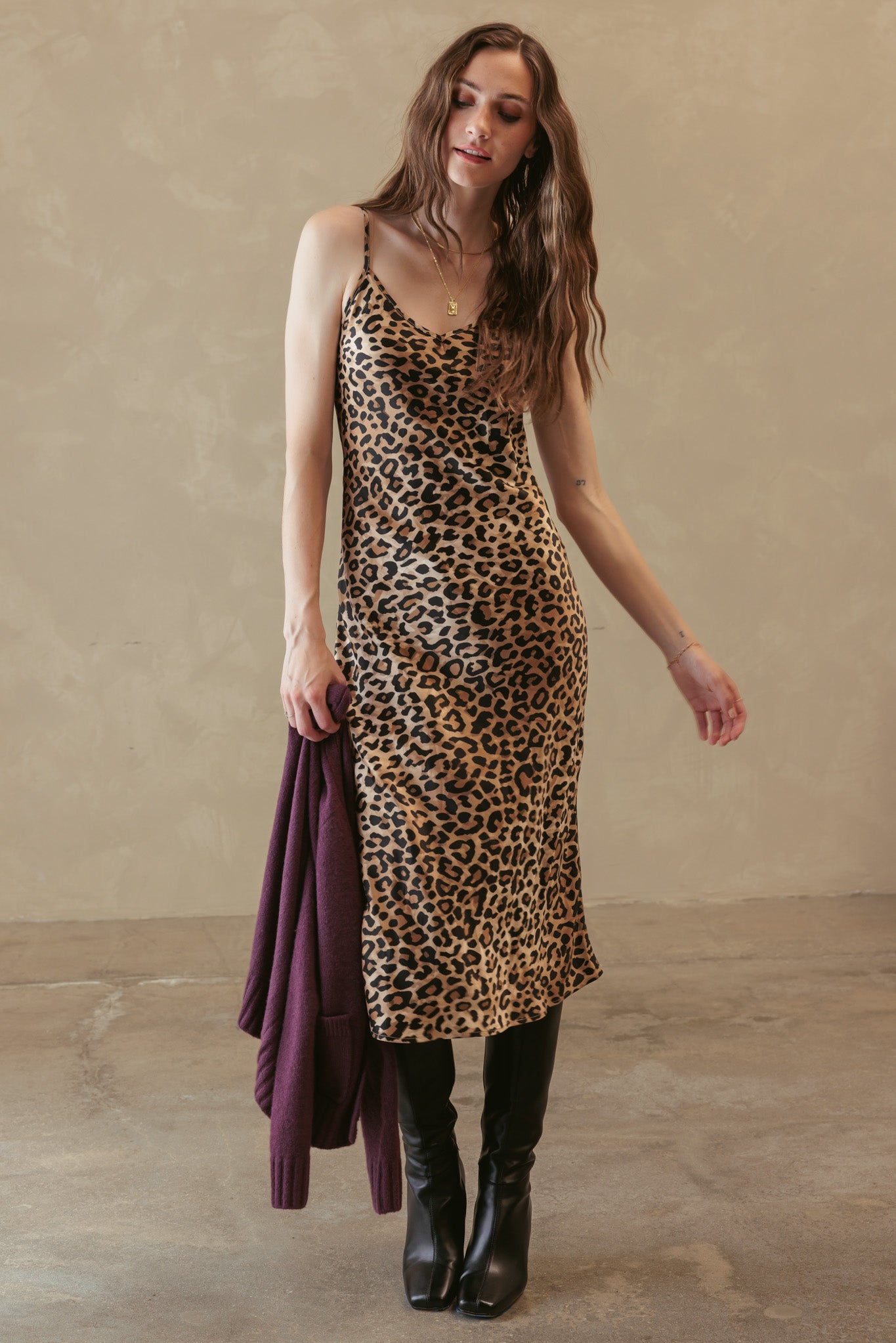 Loren Silk Slip Dress LEOPARD PRINT / SMALL Loren Silk Slip Dress LEOPARD PRINT / SMALL