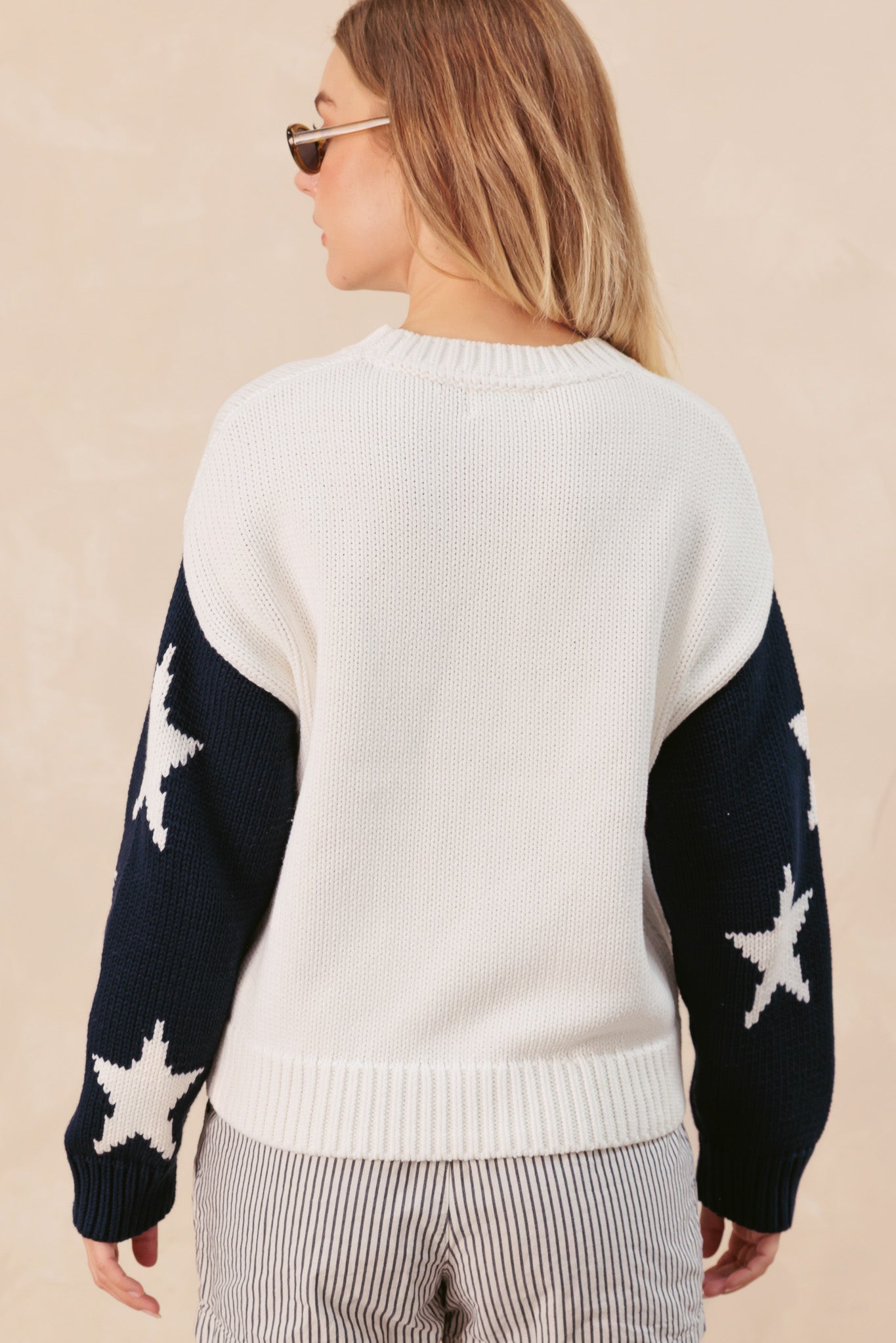 Jennie Cotton Sweater With Star Sleeves