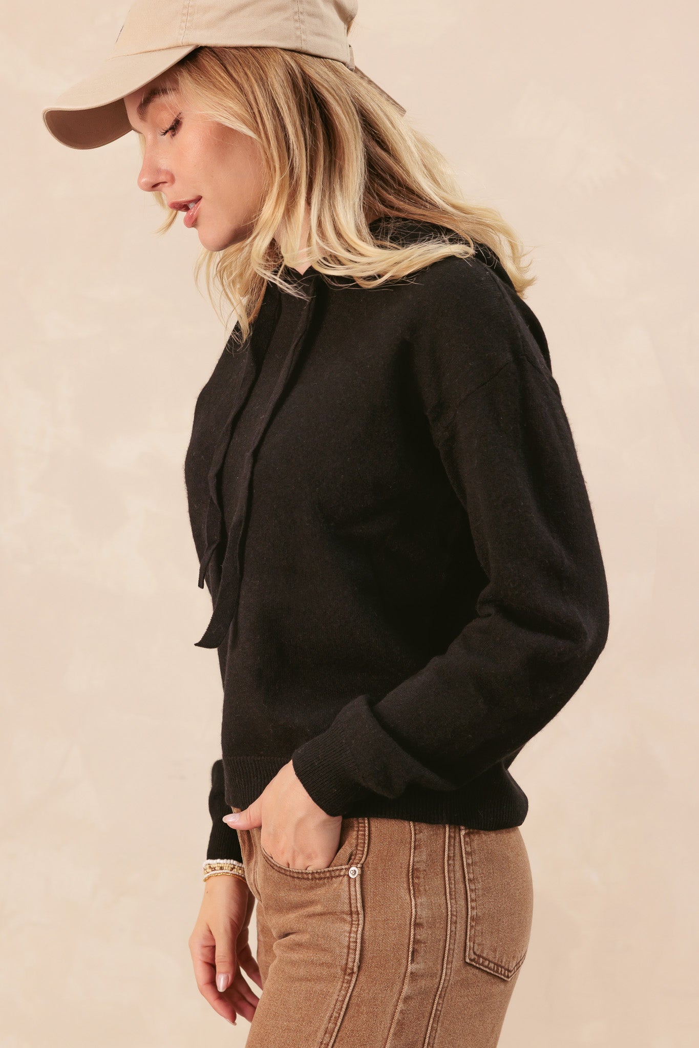 Elina Cashmere Pullover Hoodie