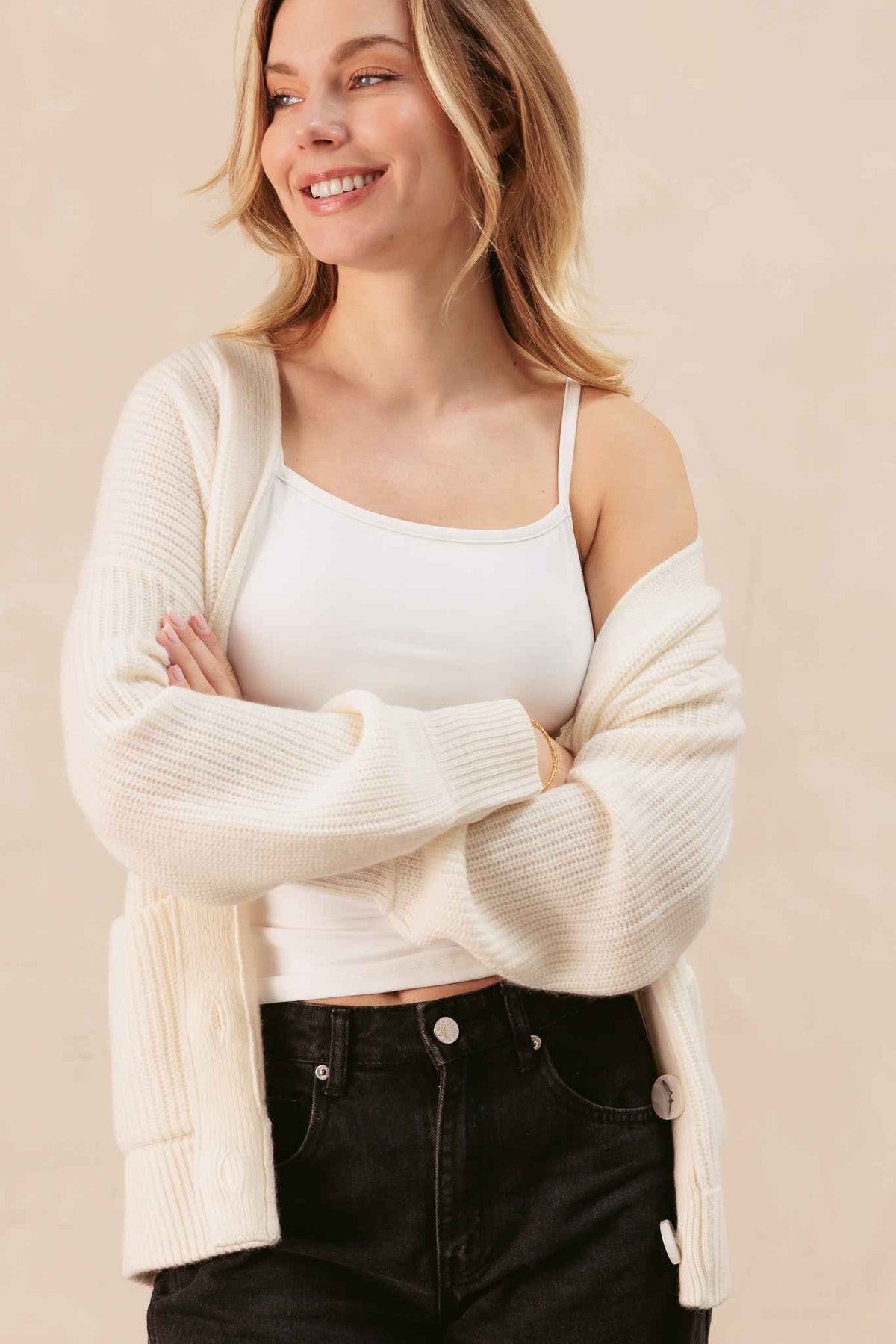 Kamira Cashmere Oversized Cardigan