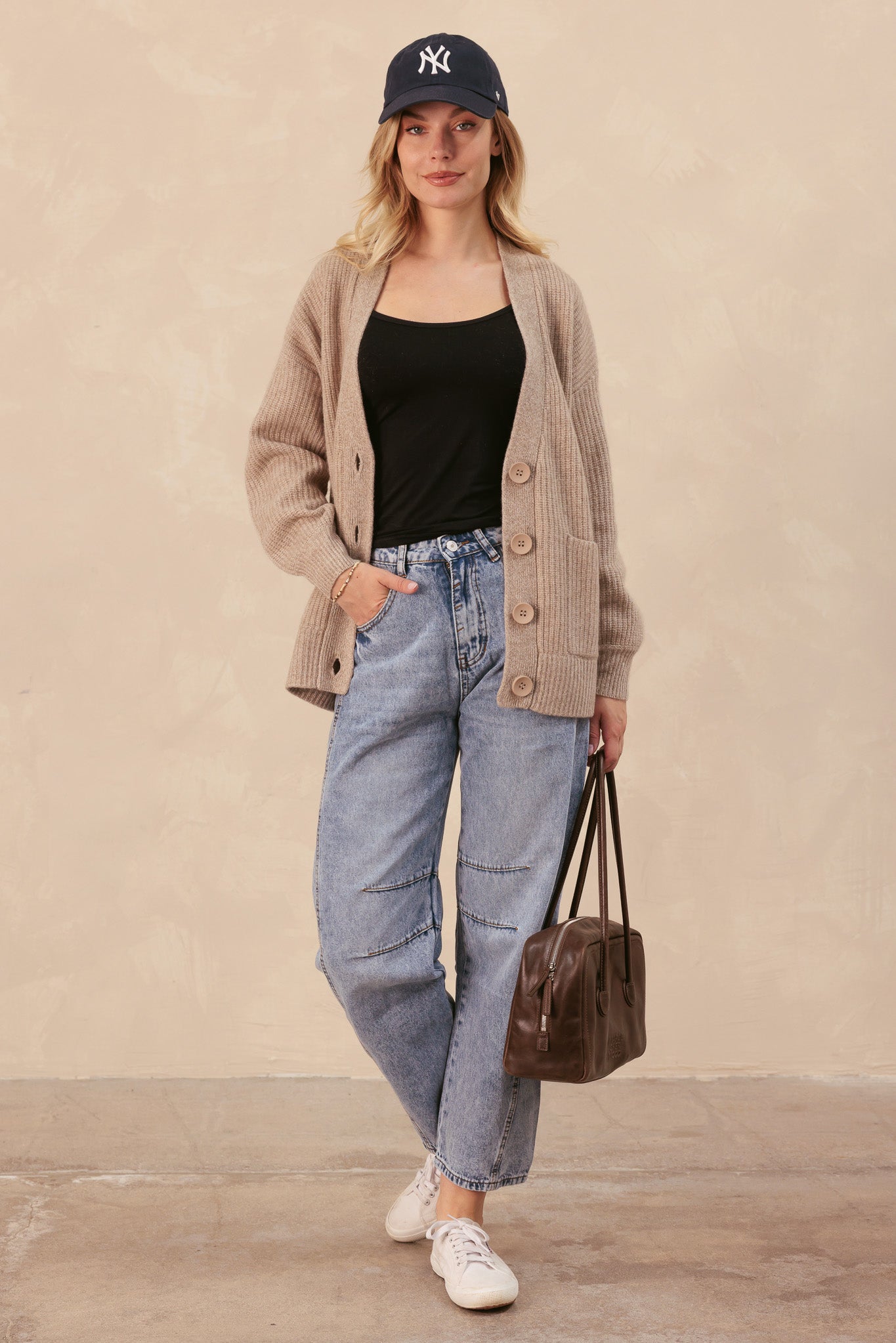Kamira Cashmere Oversized Cardigan