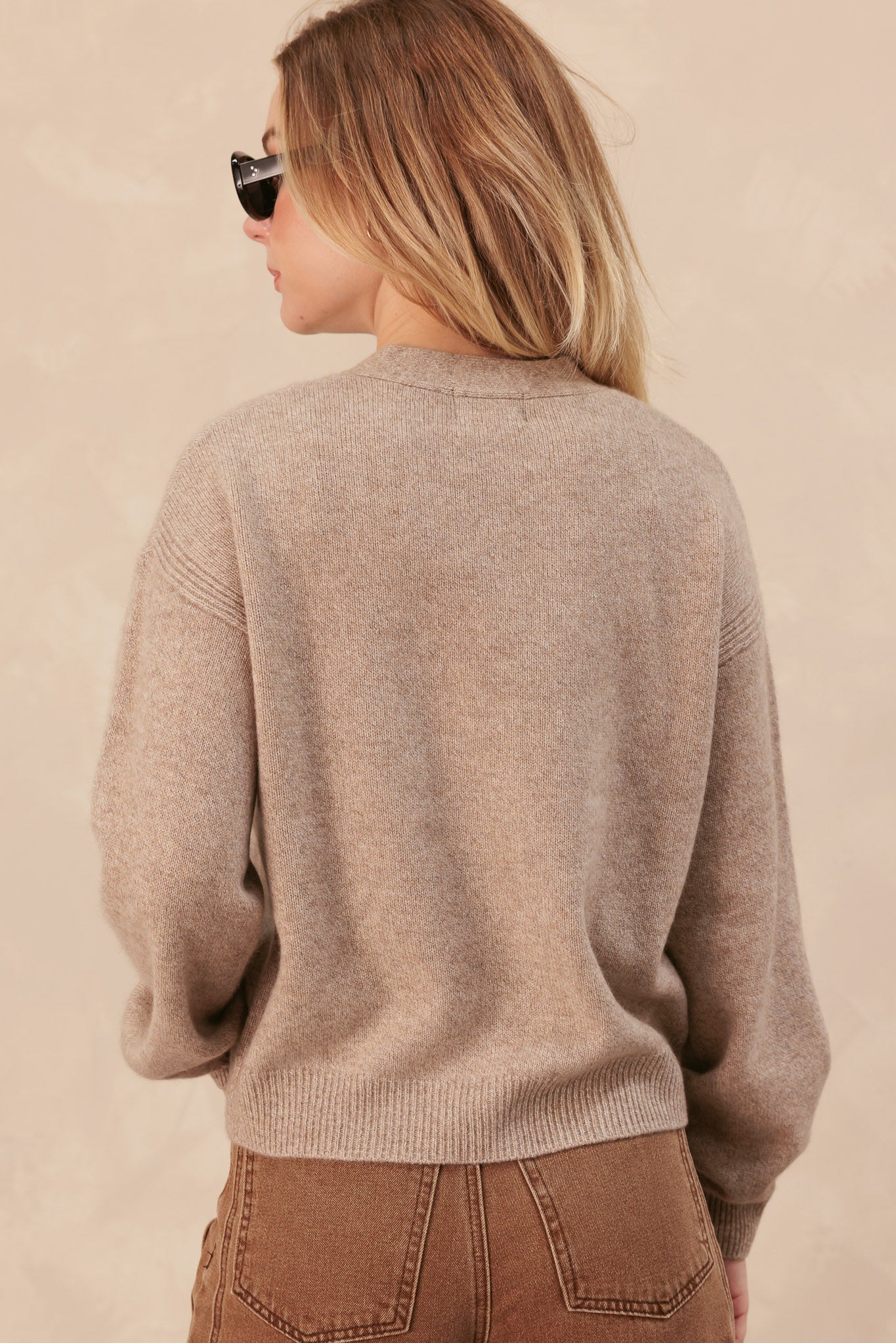 Monroe V Neck Cashmere Cardigan