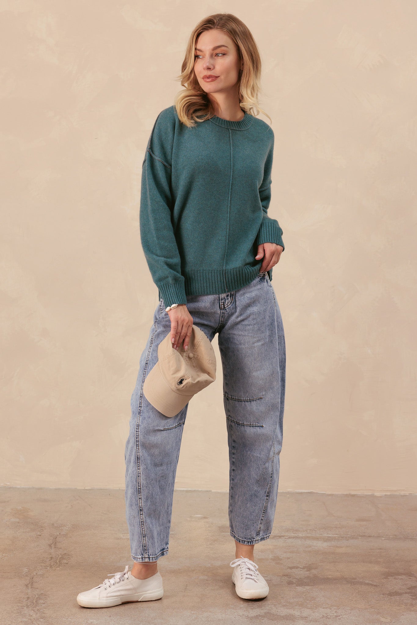 Venise Oversized Cashmere Crew