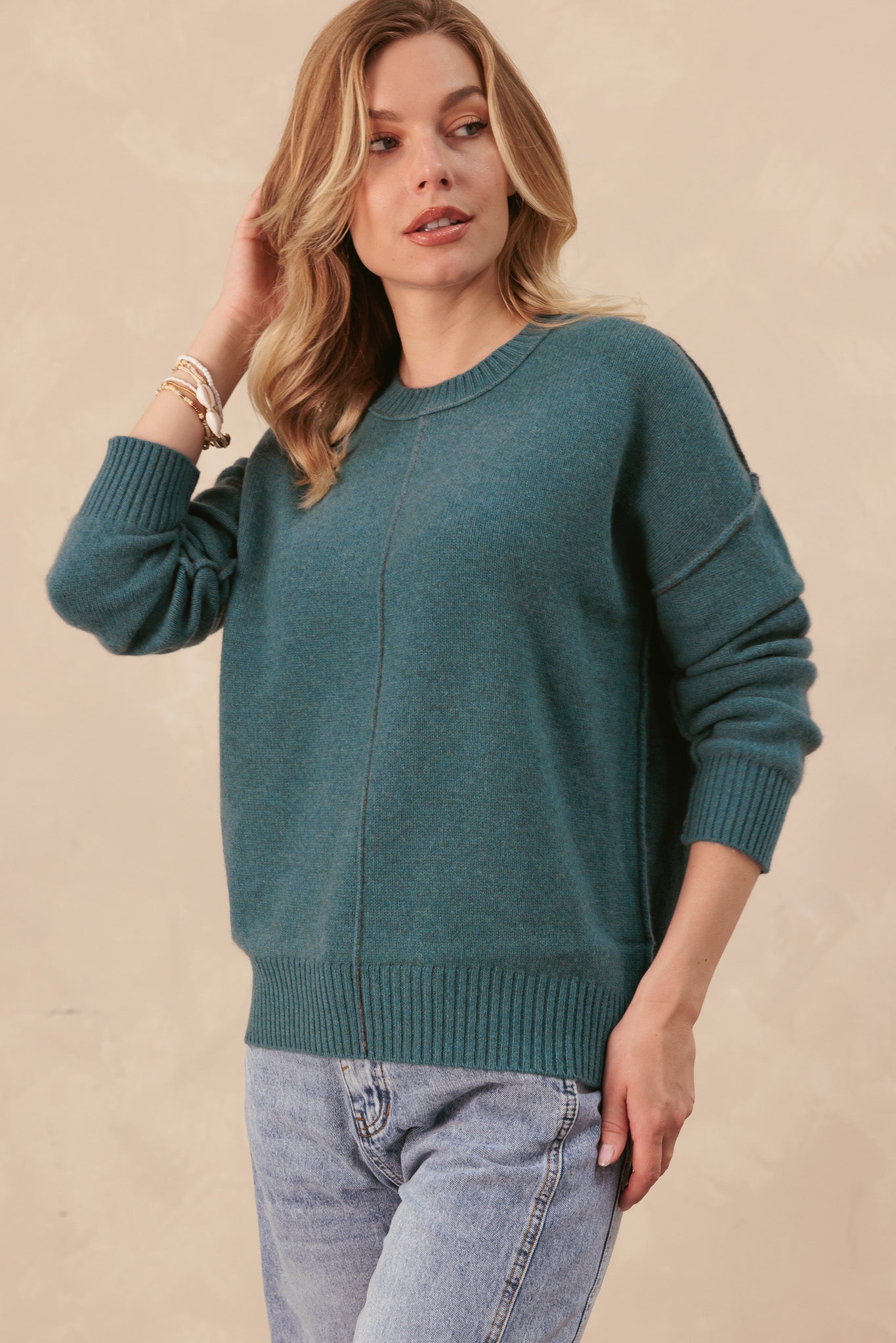 Venise Oversized Cashmere Crew