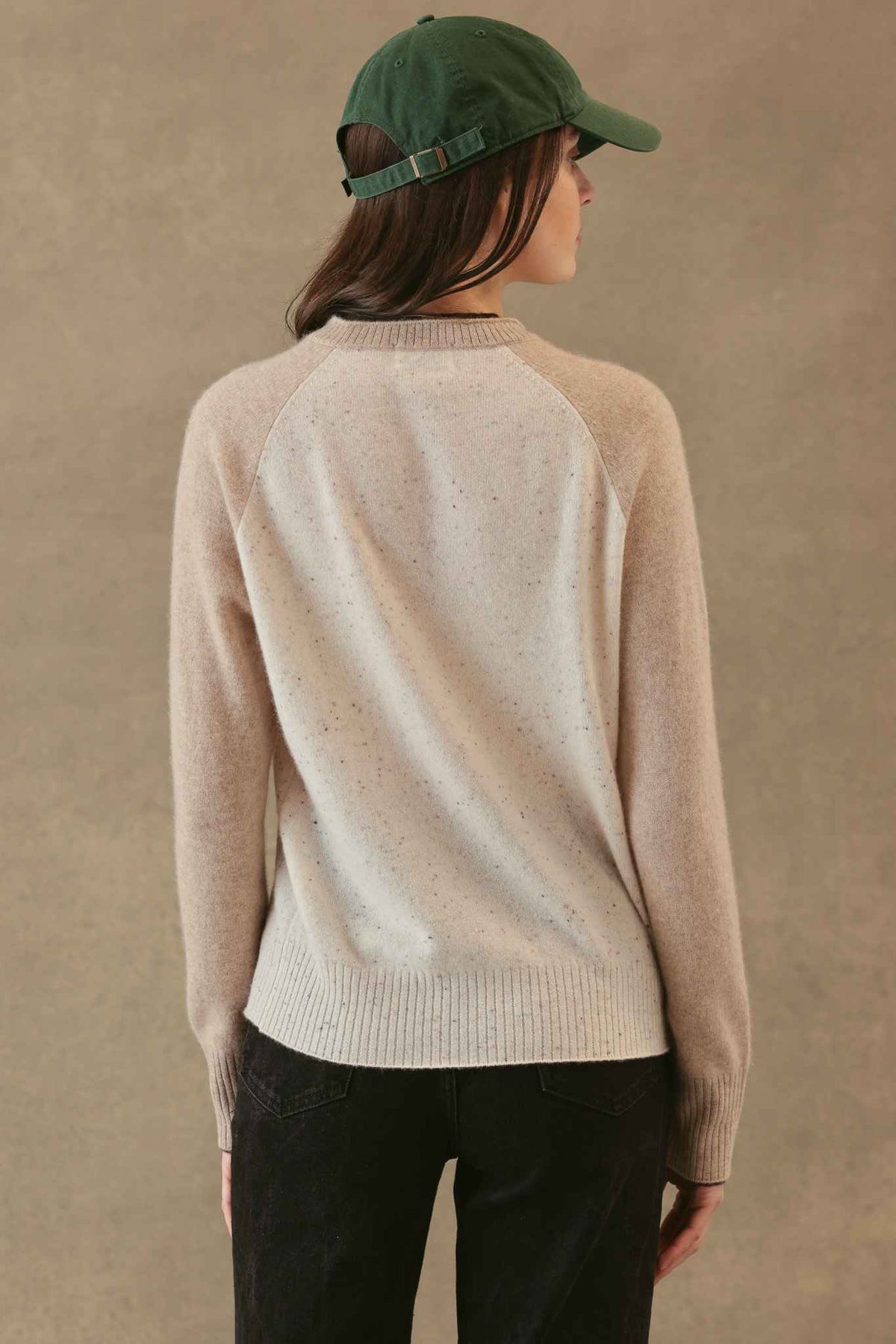 Proctor Cashmere Baseball Pullover
