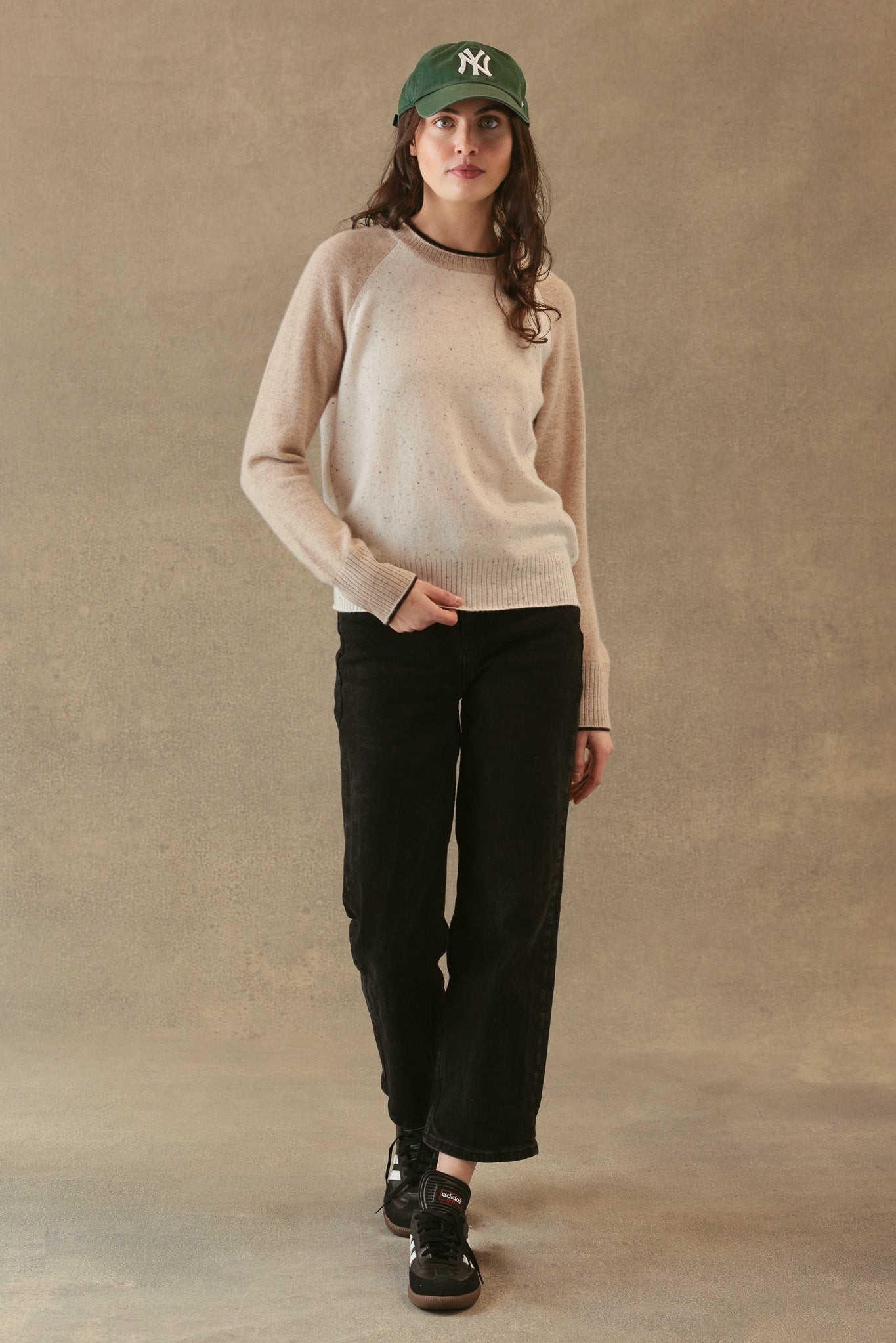 Proctor Cashmere Baseball Pullover