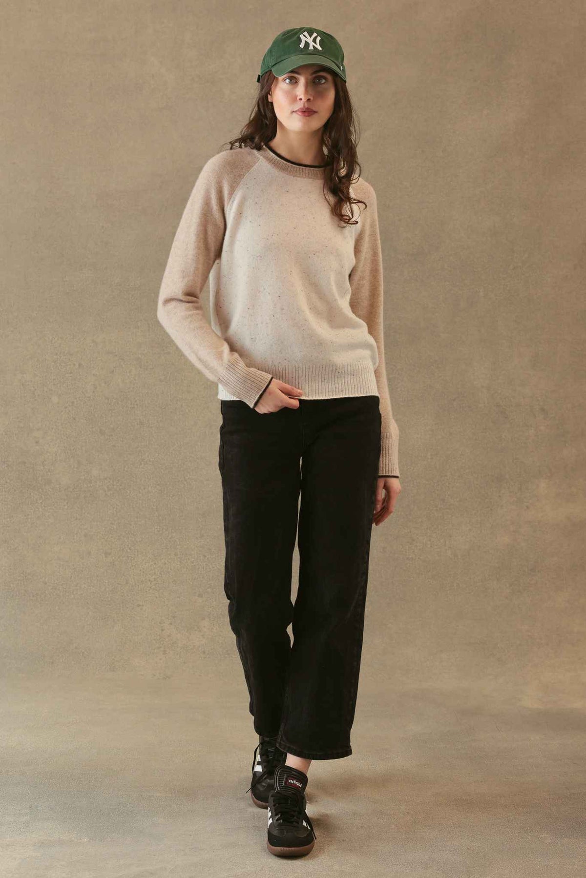 Proctor Cashmere Baseball Pullover