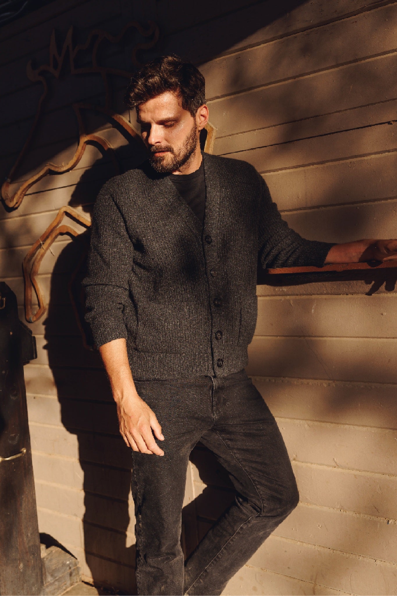 Angelo Men's Textured Cardigan