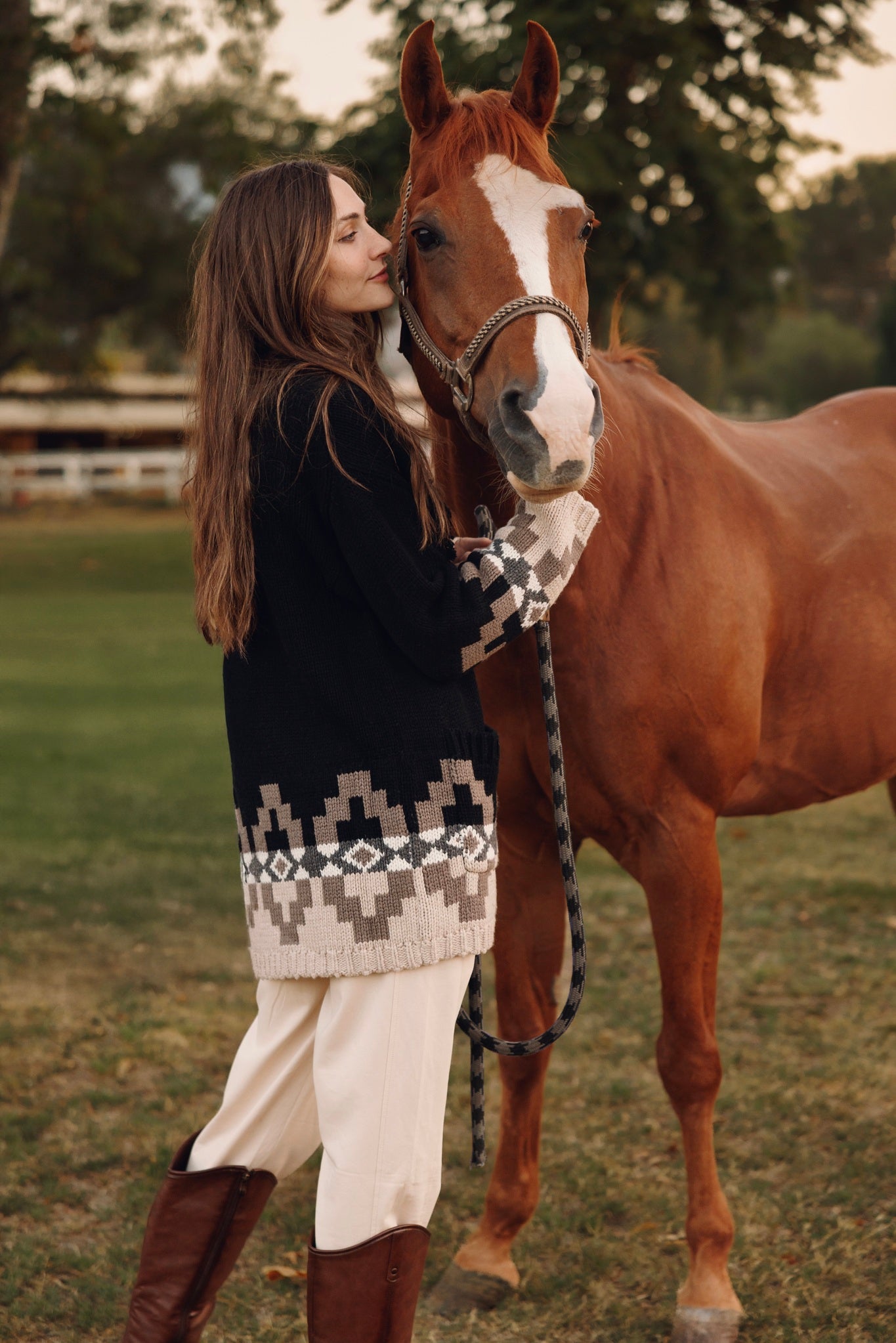 Demeree Cardigan with Southwestern Pattern