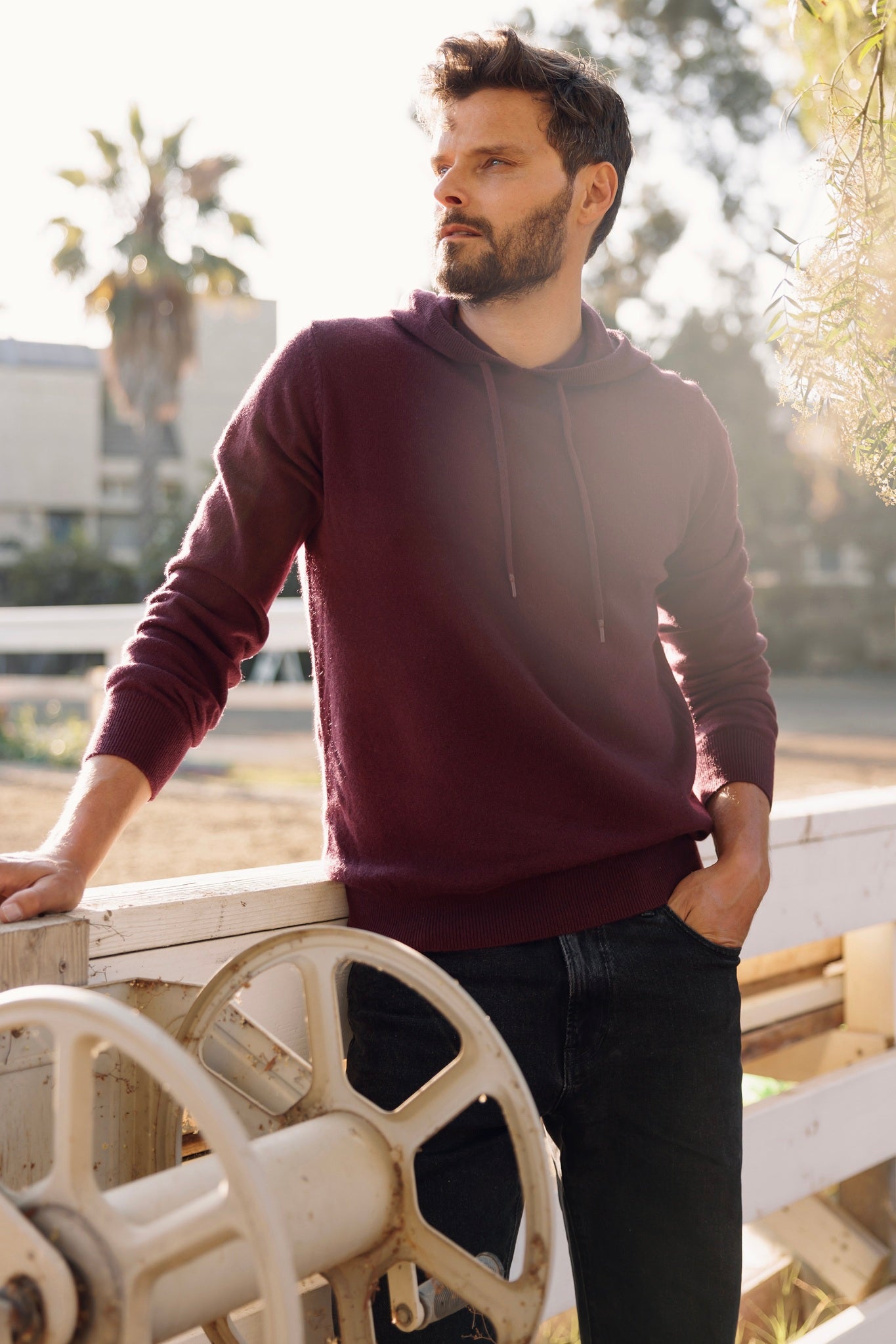 Dume Men's Cashmere Pullover Hoodie