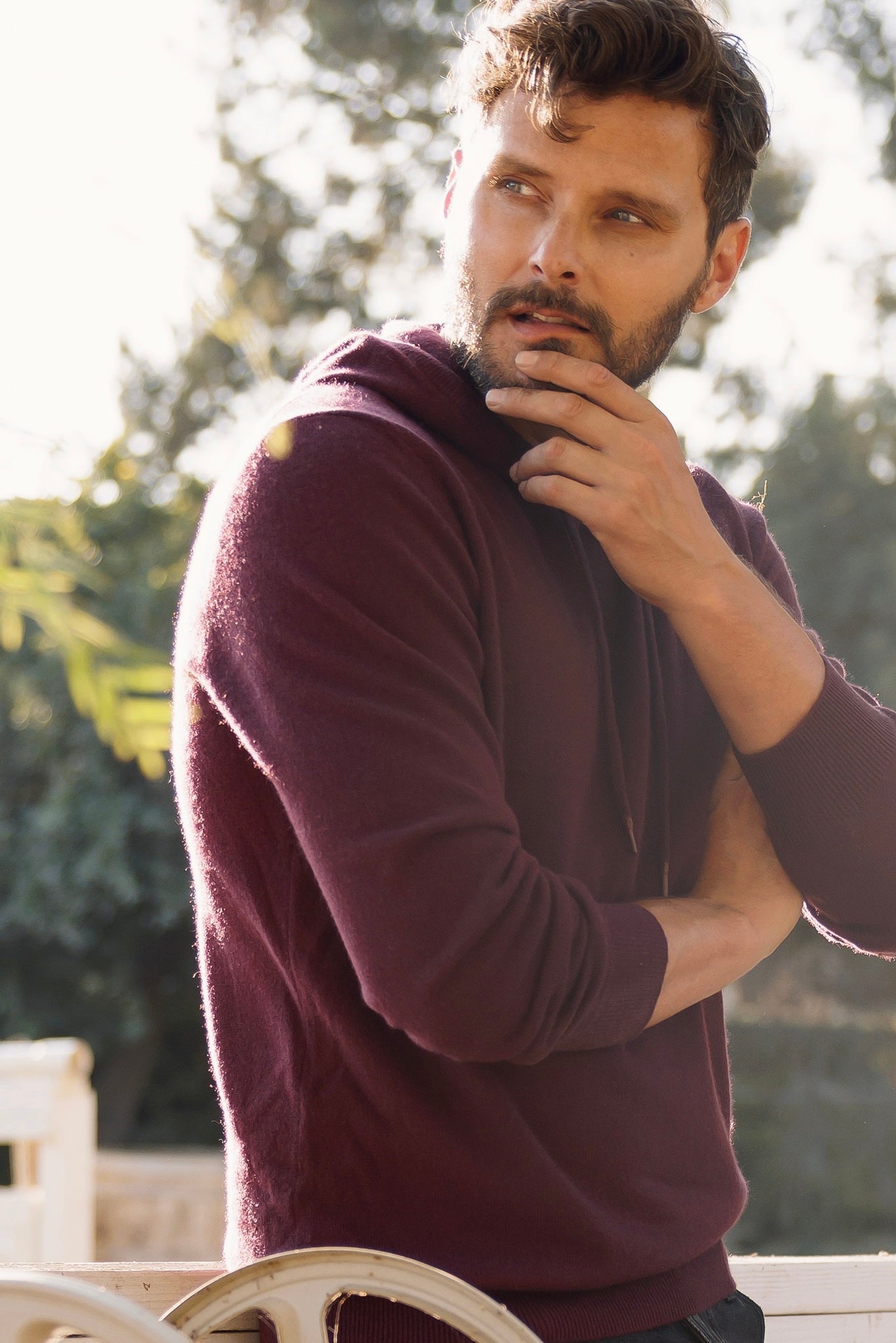 Dume Men's Cashmere Pullover Hoodie