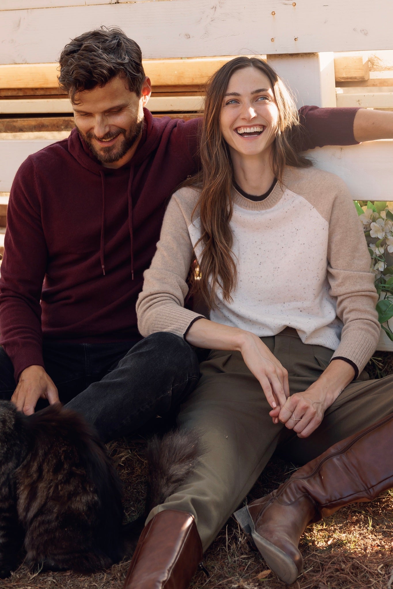 Proctor Cashmere Baseball Pullover