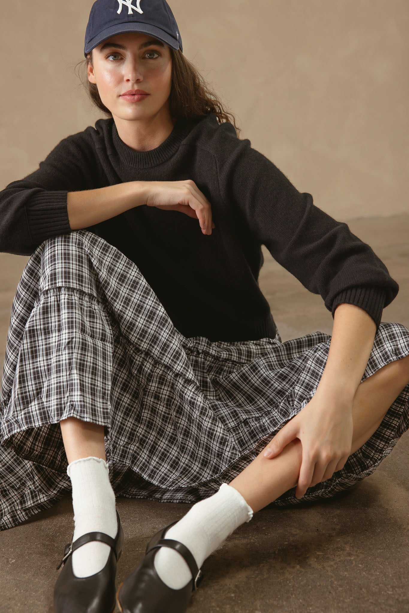Alyson Cropped Cashmere Crewneck