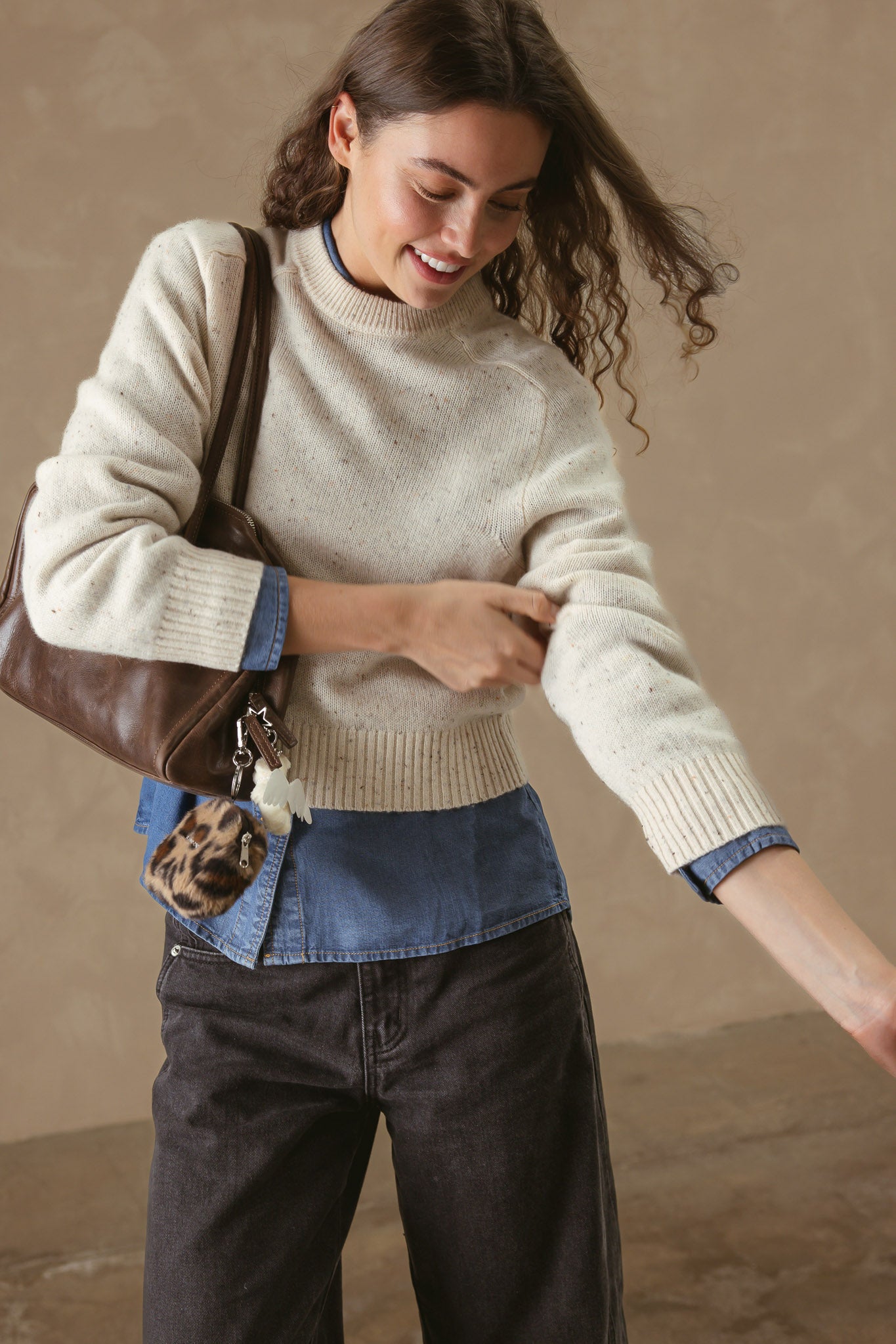 Alyson Cropped Cashmere Crewneck