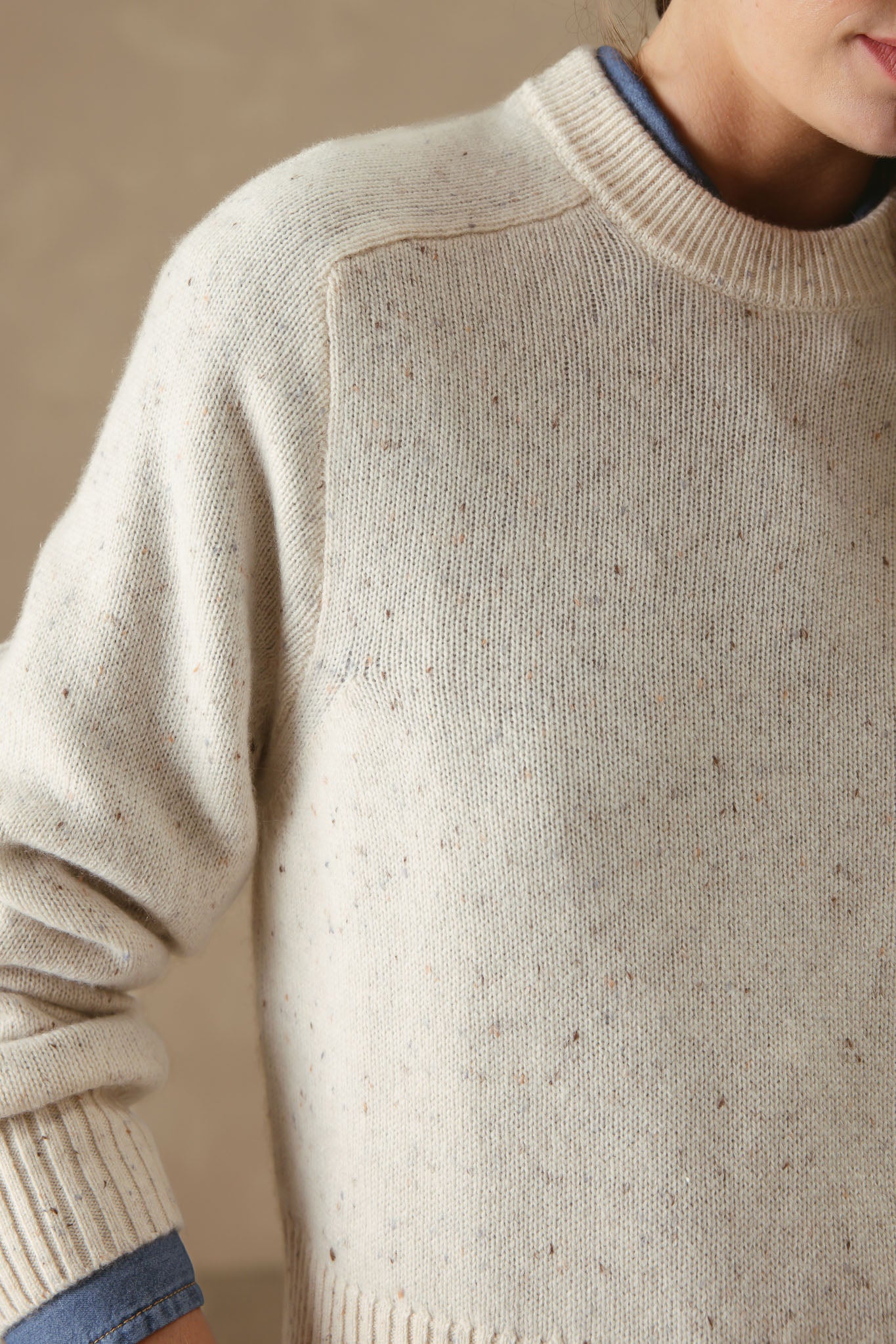 Alyson Cropped Cashmere Crewneck