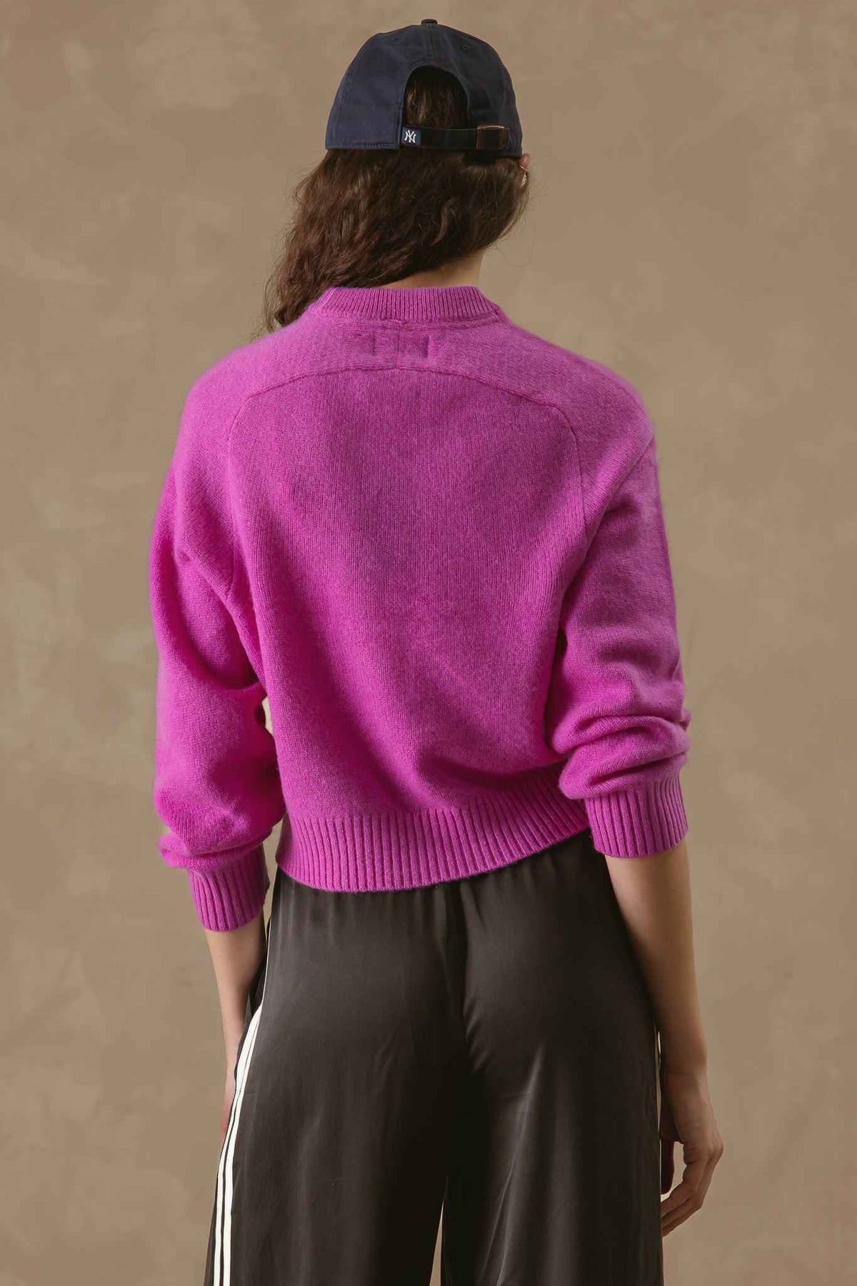 Alyson Cropped Cashmere Crewneck