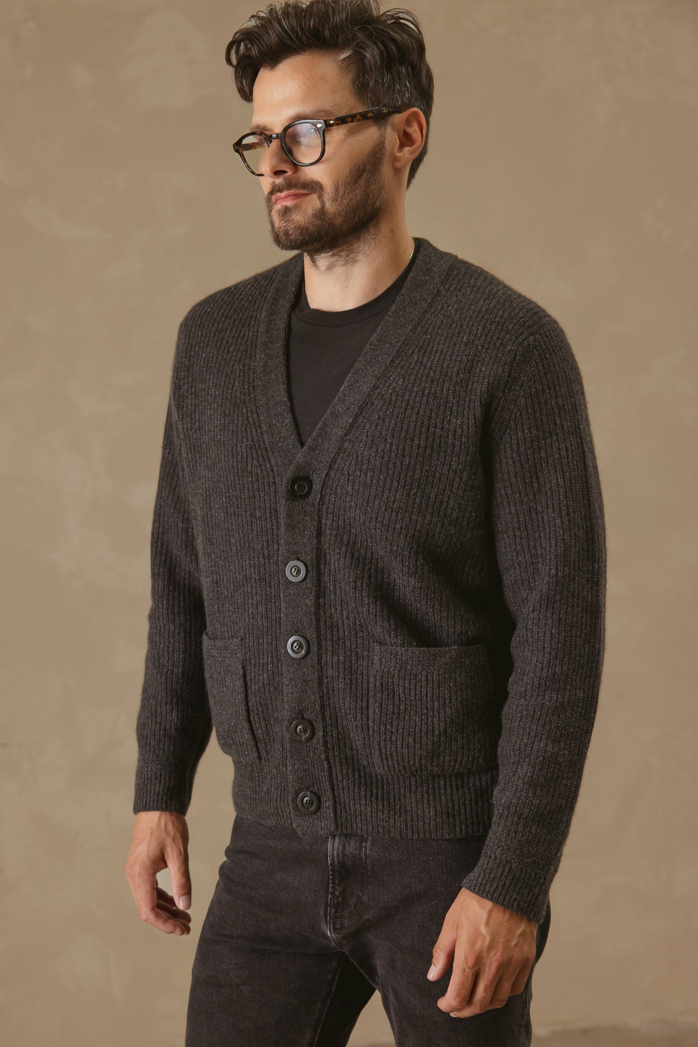 Angelo Men's Textured Cardigan