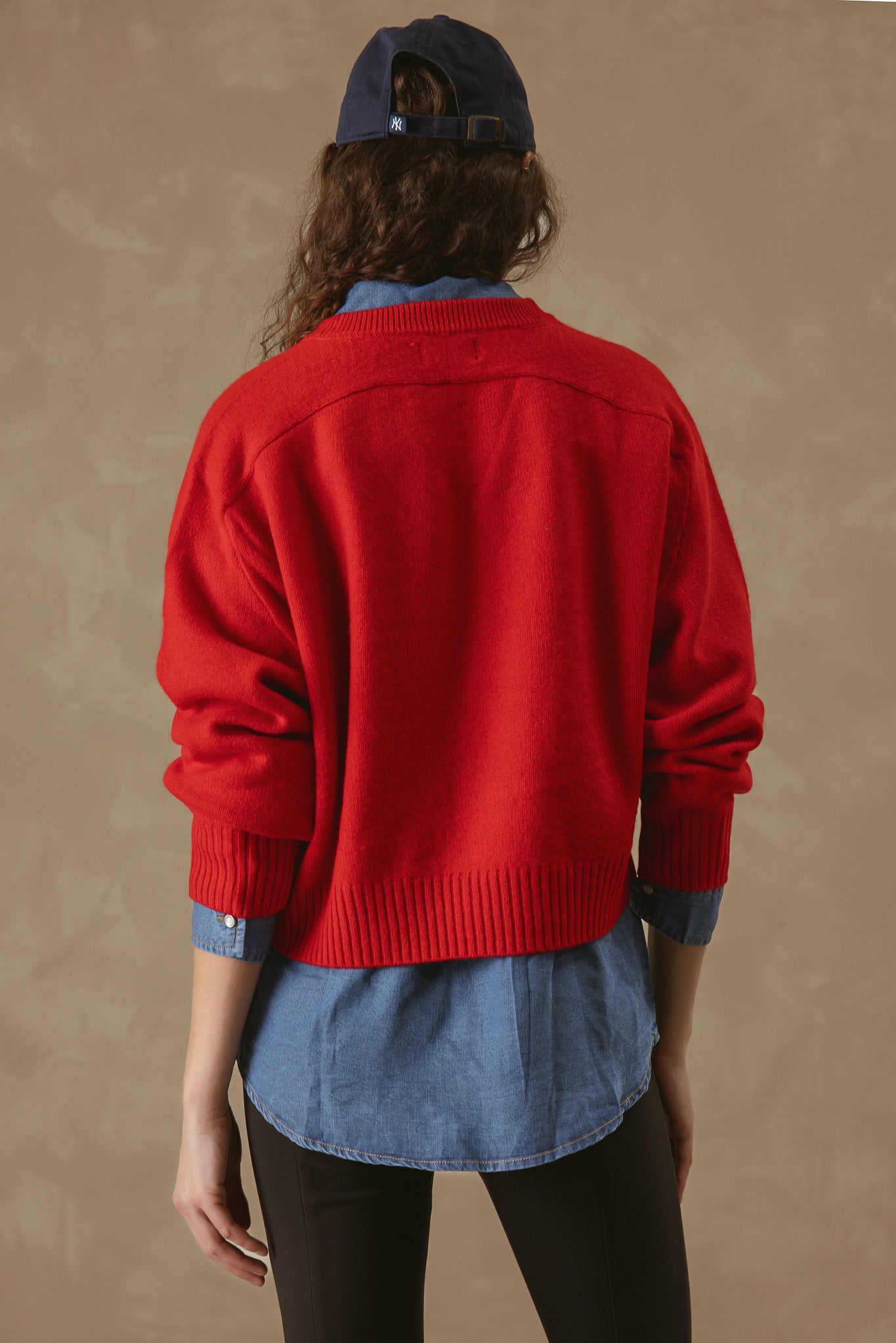 Crystal Women's Cashmere V Neck Pullover