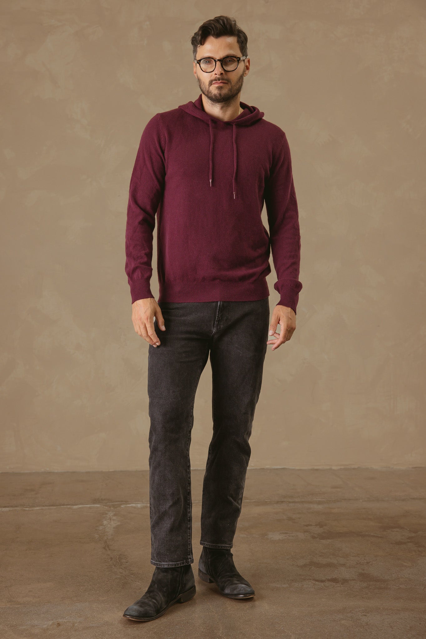 Dume Men's Cashmere Pullover Hoodie