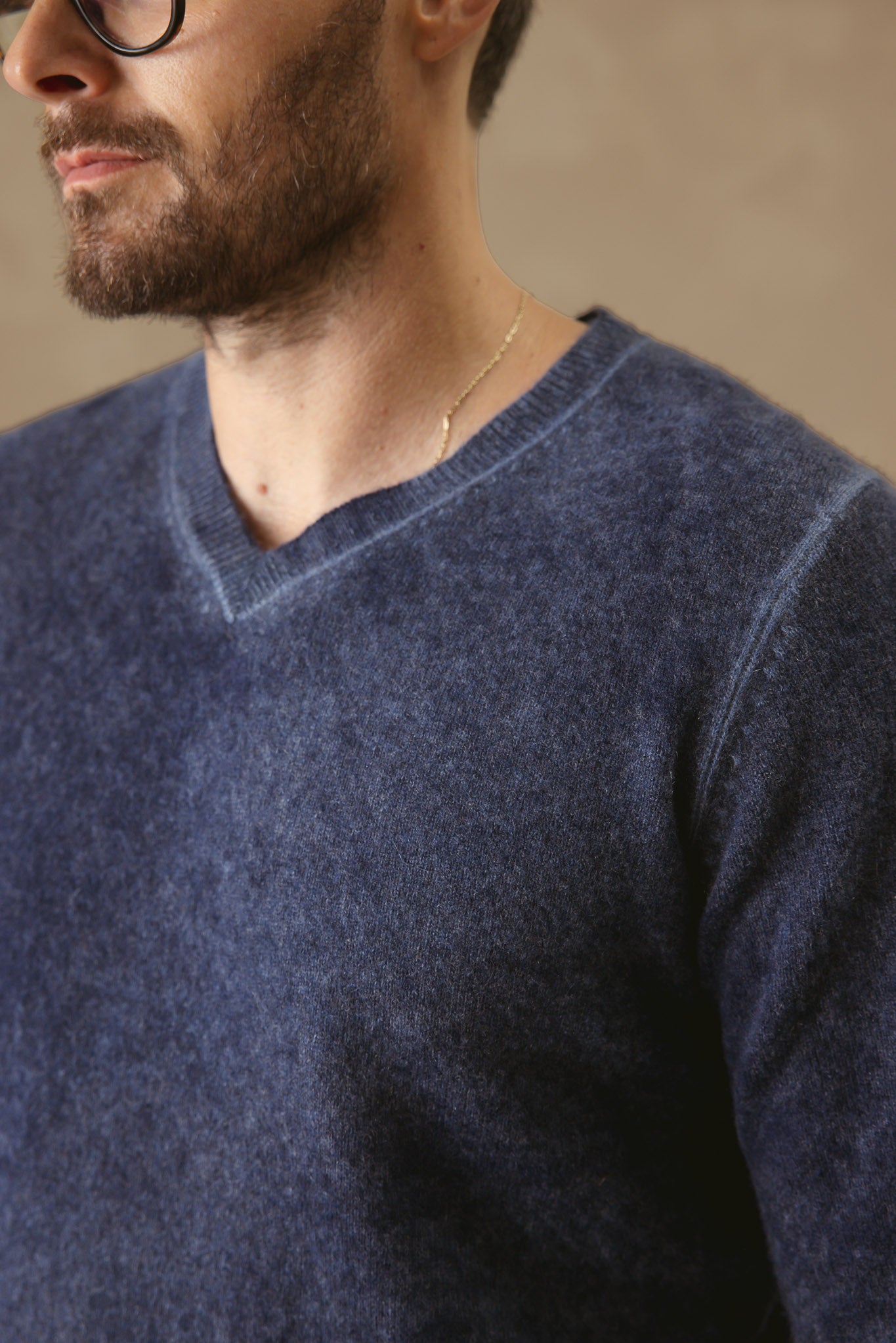 Rudolfo Men's Cashmere V Neck
