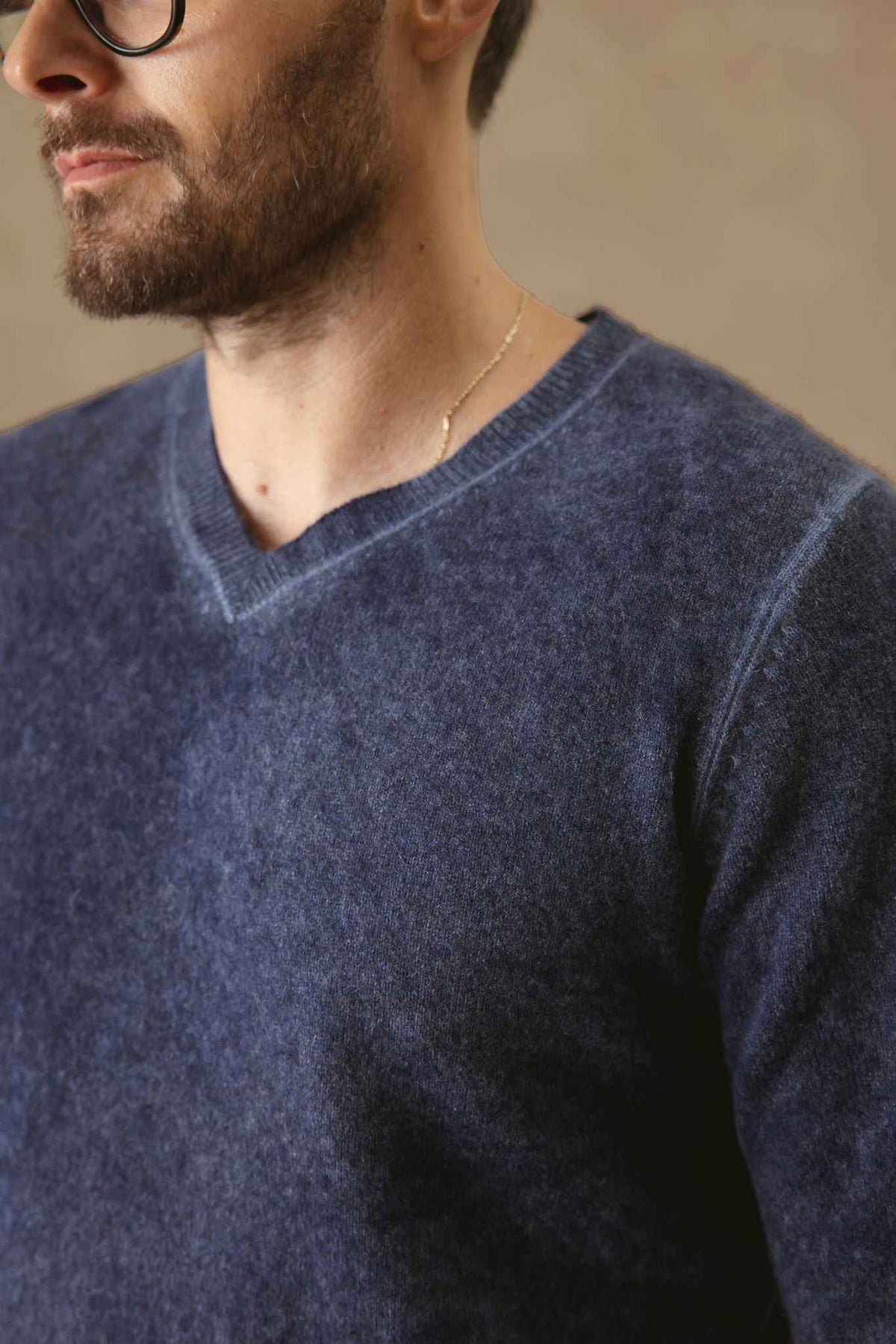 Rudolfo Men's Cashmere V Neck