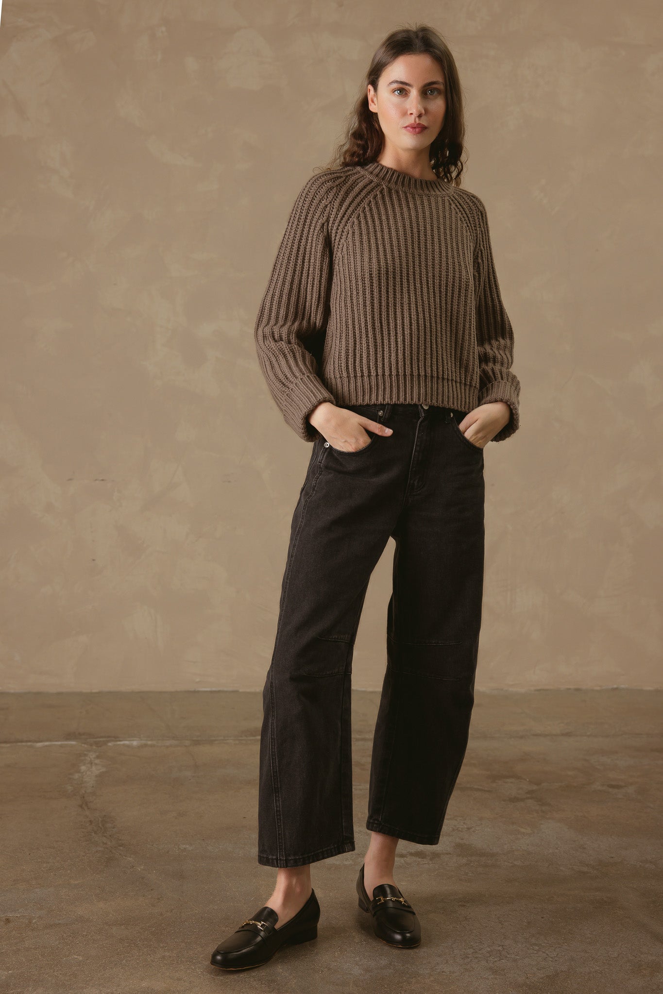 Violetta Chunky Ribbed Cotton Pullover