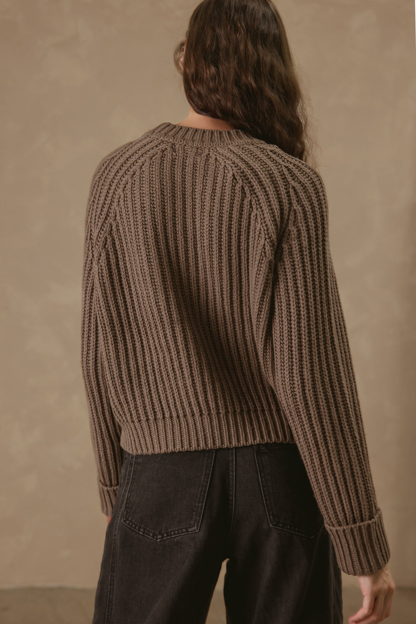 Violetta Chunky Ribbed Cotton Pullover
