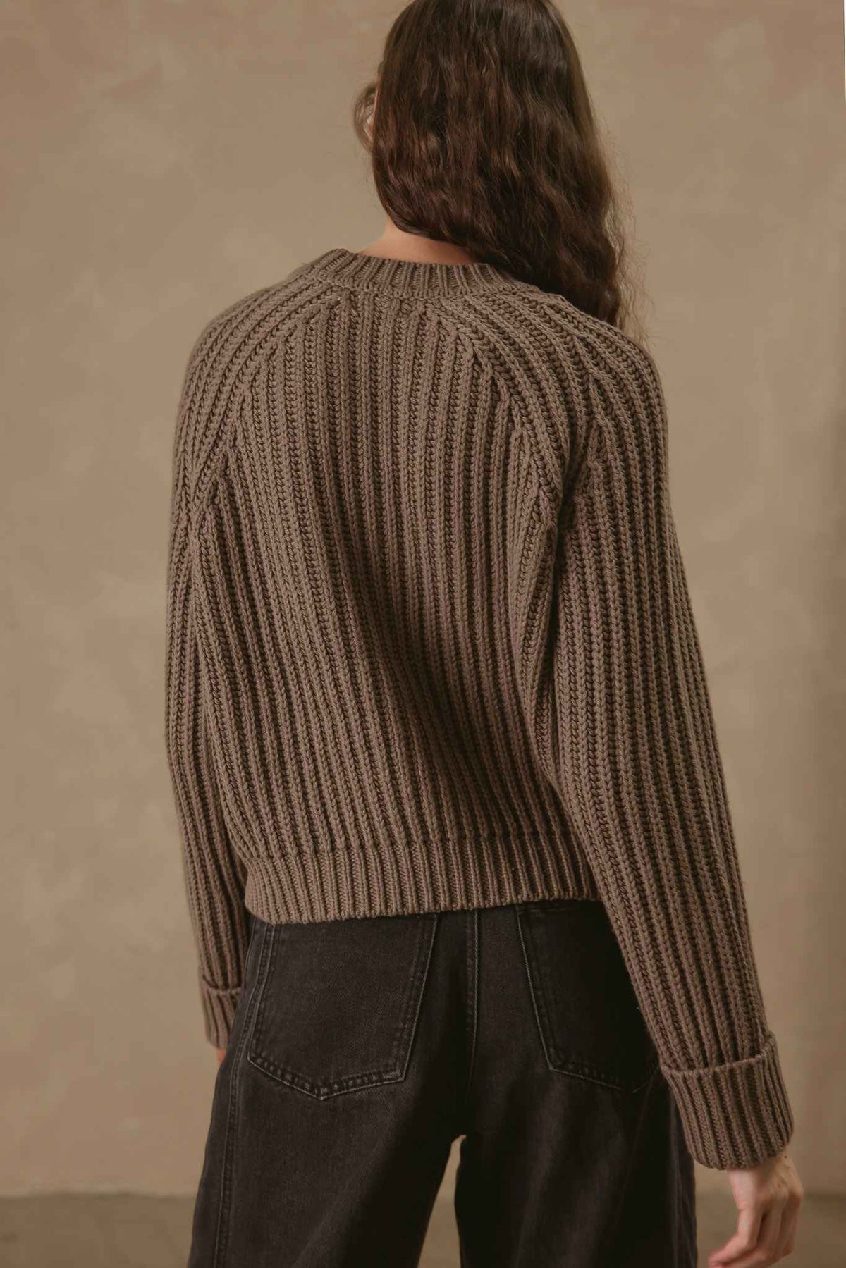 Violetta Chunky Ribbed Cotton Pullover