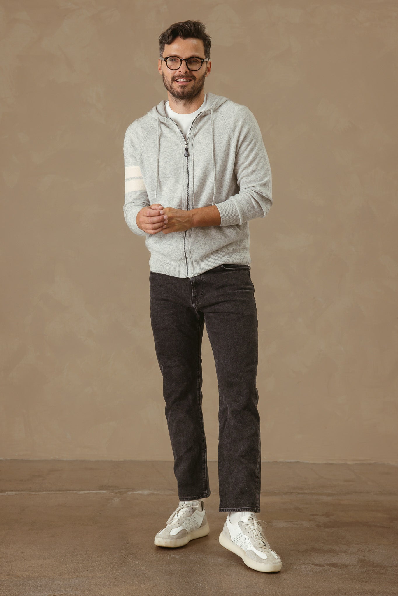 Zuma Men's Cashmere Zip Hoodie