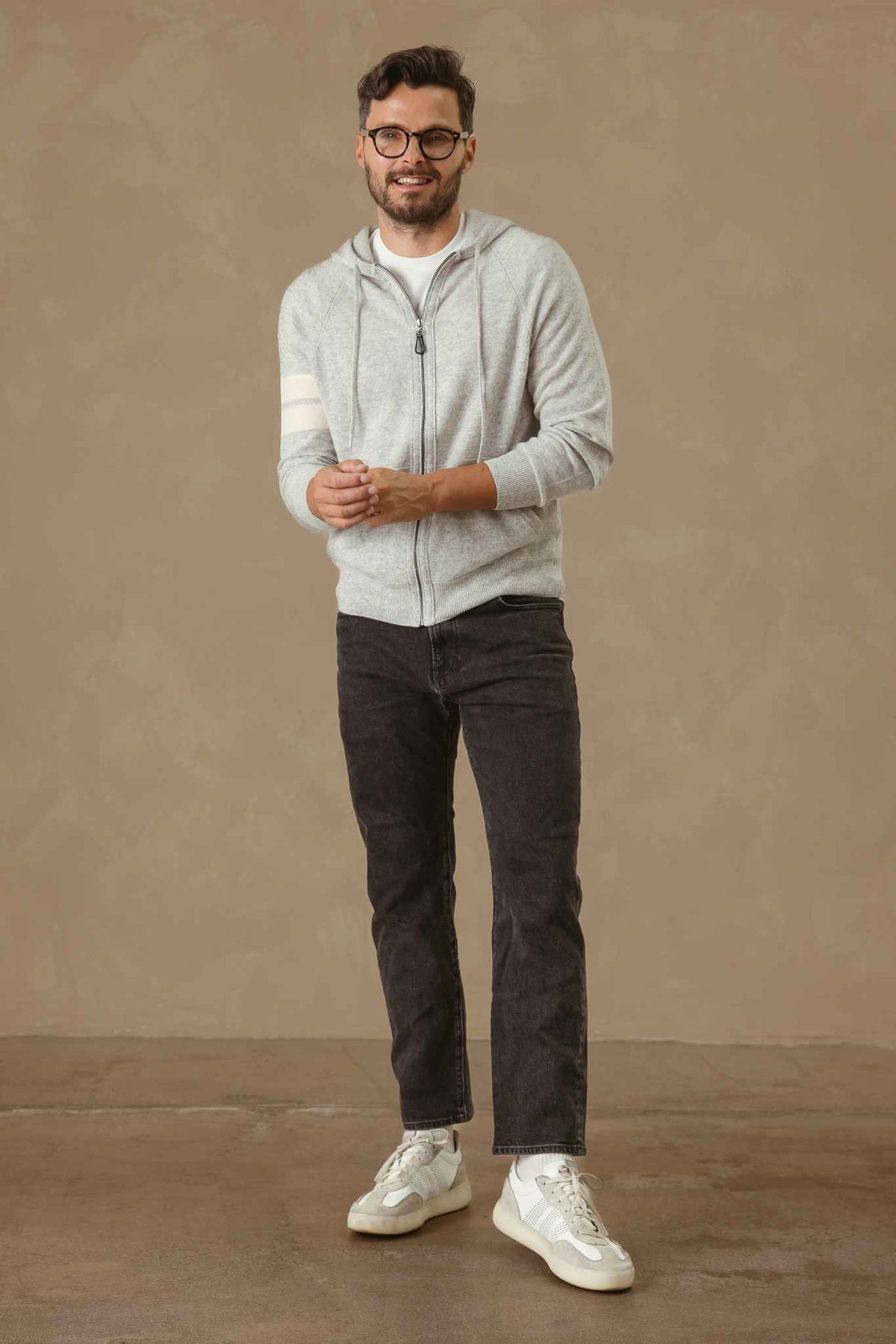 Zuma Men's Cashmere Zip Hoodie