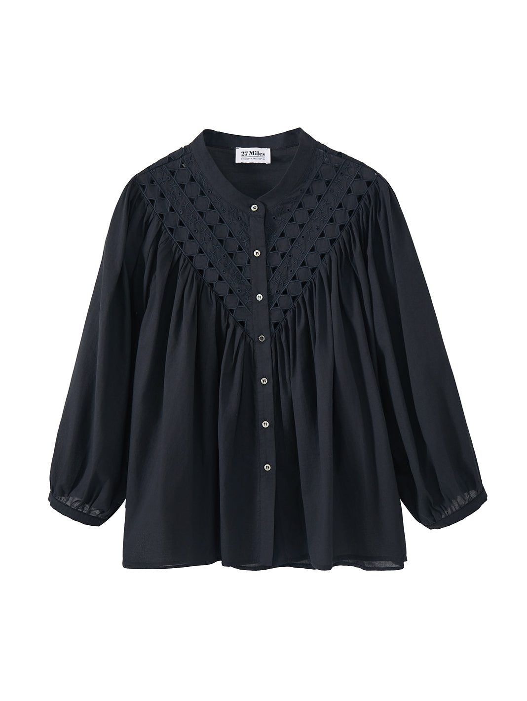 Alivia 3/4 Sleeve Embroidered Blouse
