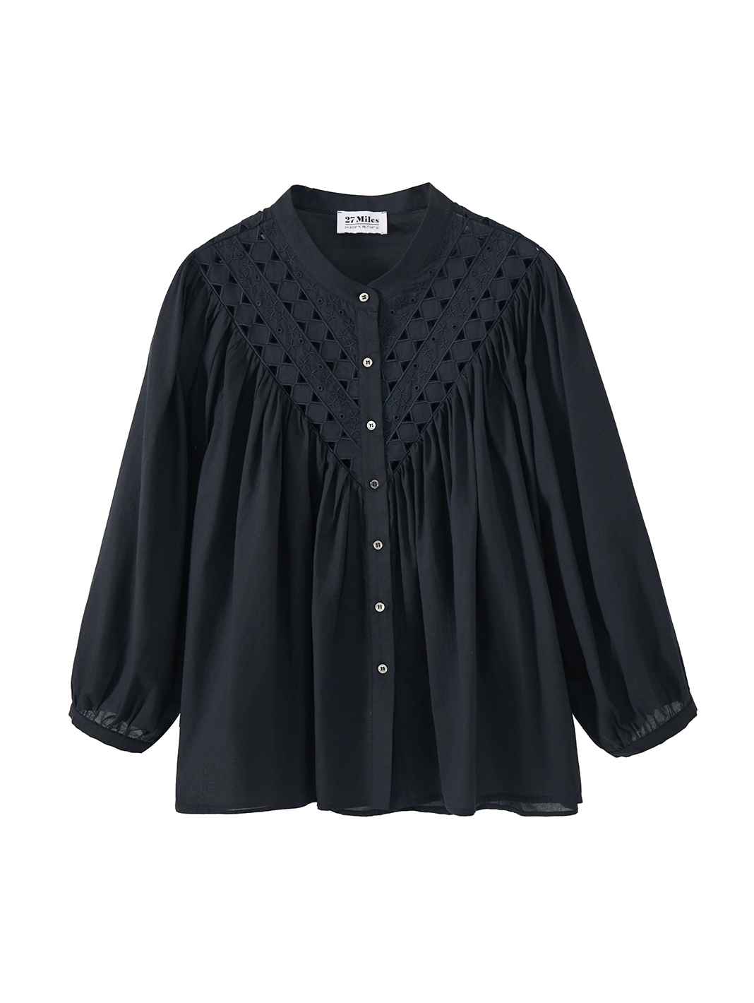 Alivia 3/4 Sleeve Embroidered Blouse