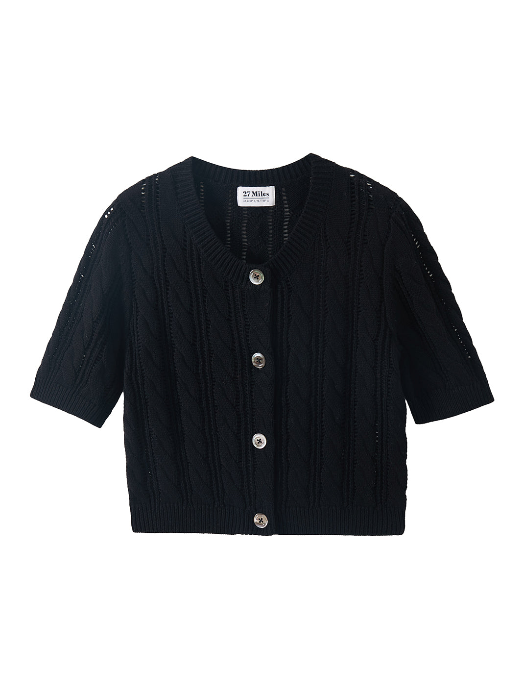 Bridey Cotton Short Sleeve Cardigan