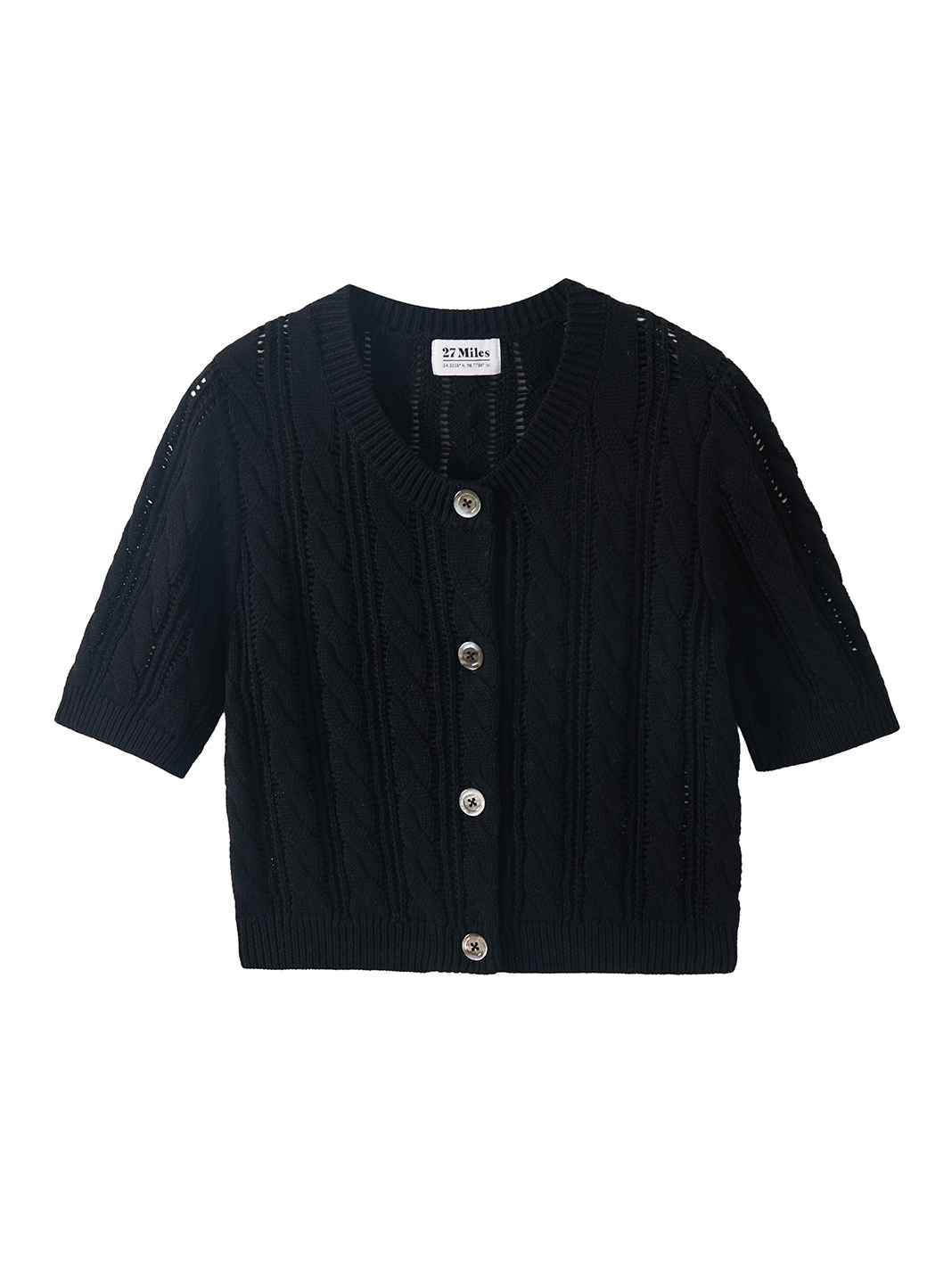 Bridey Cotton Short Sleeve Cardigan