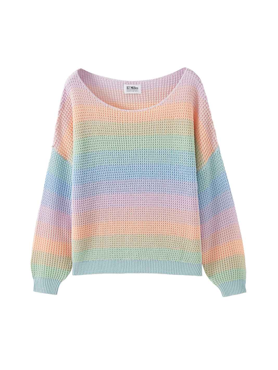 Cinzia Women's Cotton Multi Color Stripe Top