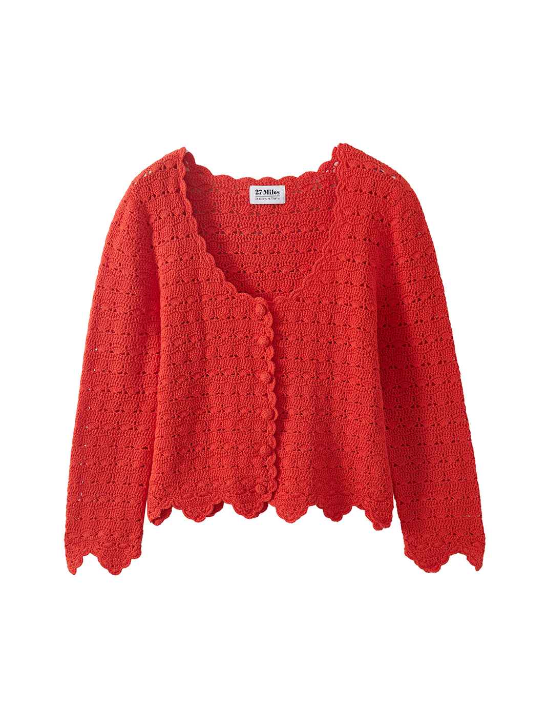 Rey Cotton Hand Crochet Cardigan