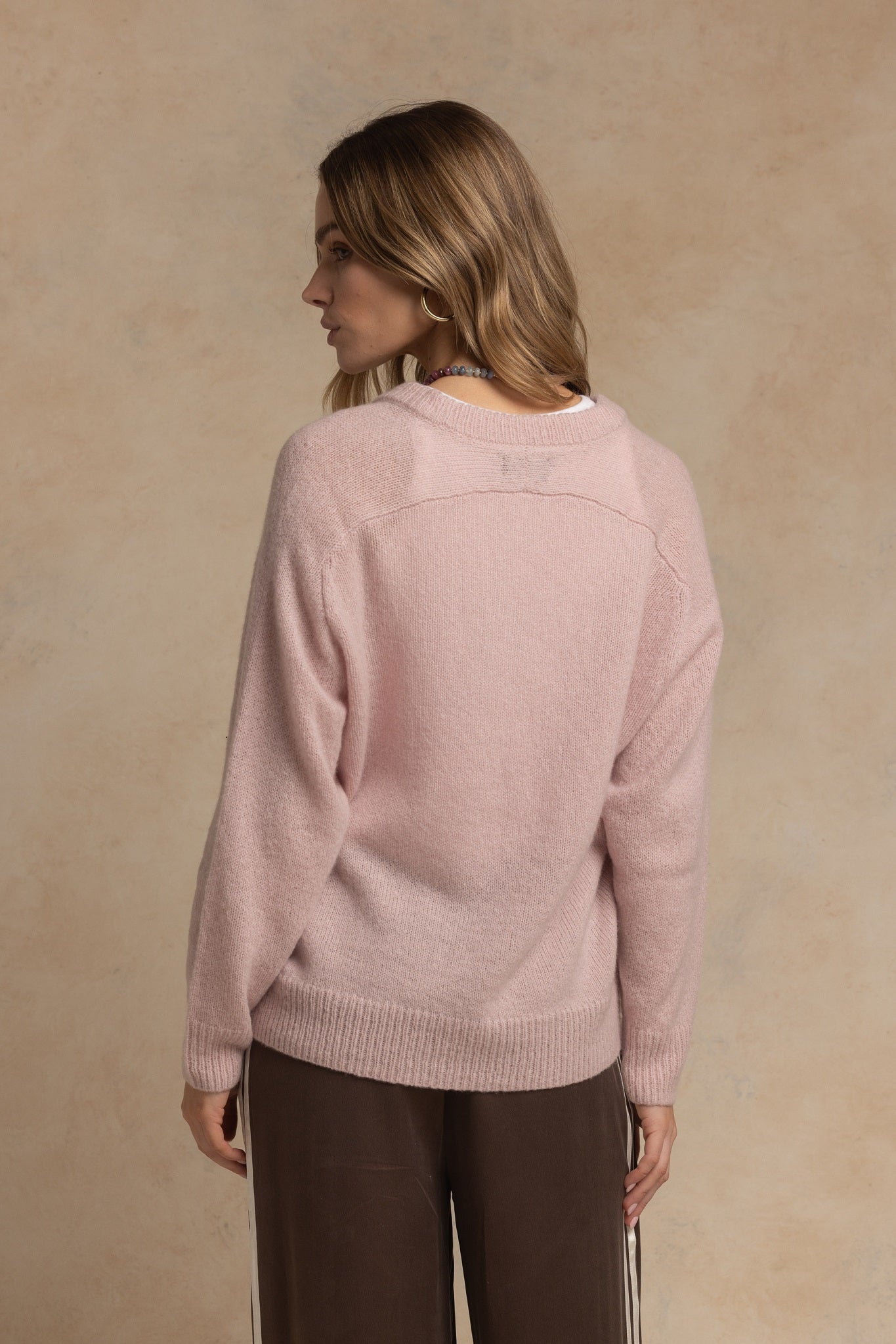 Chris Oversized Cashmere V Neck