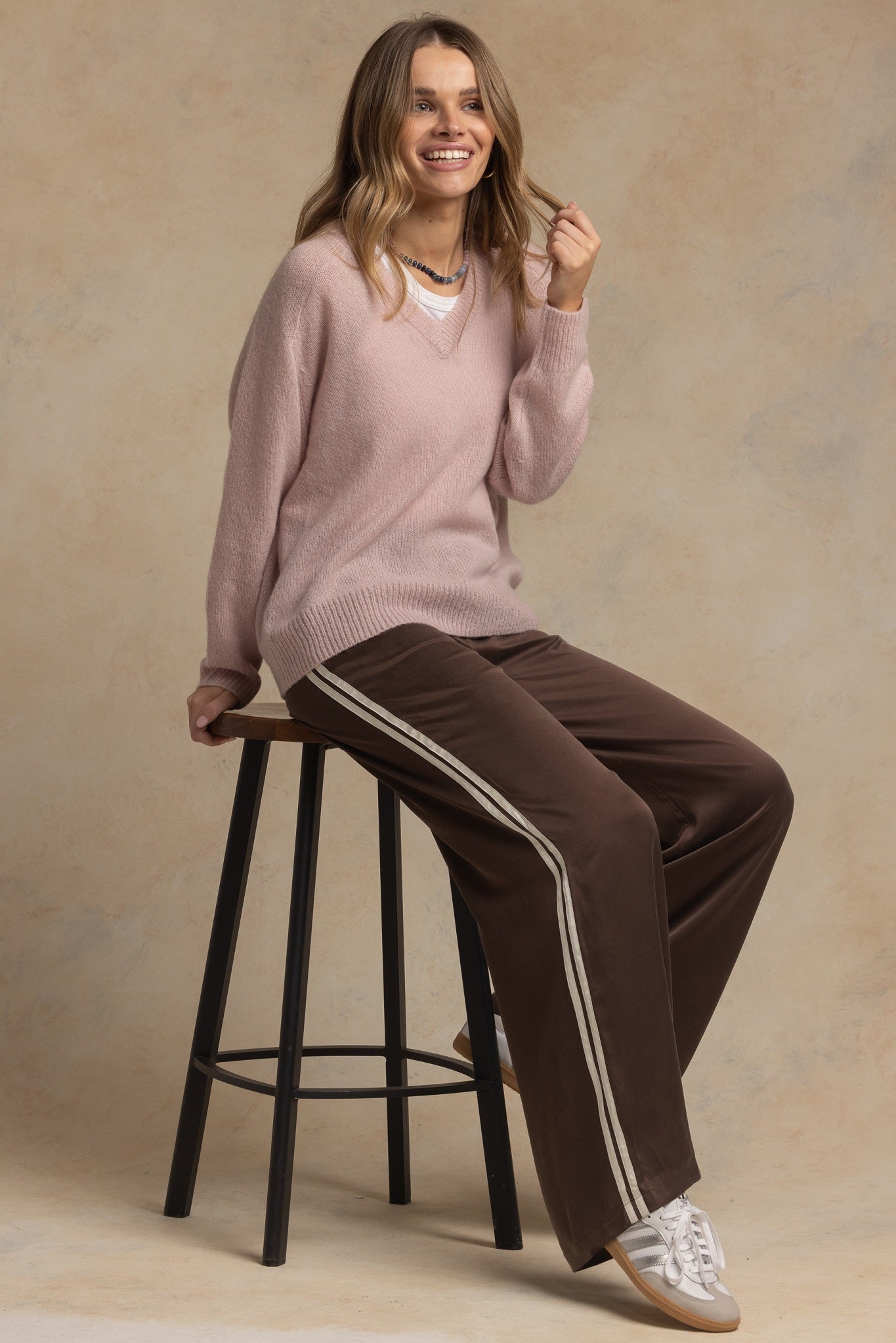 Chris Oversized Cashmere V Neck