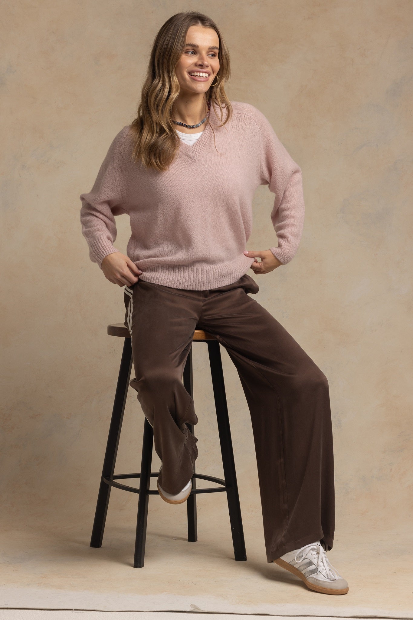 Chris Oversized Cashmere V Neck