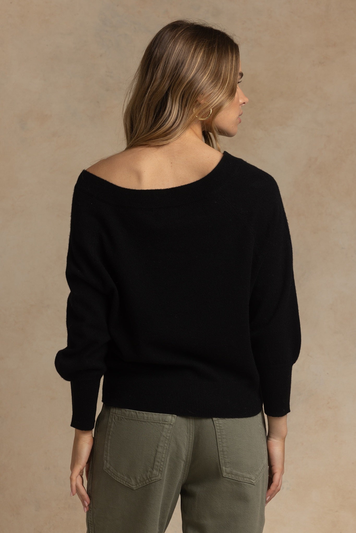 Corry Cashmere Off the Shoulder Sweater