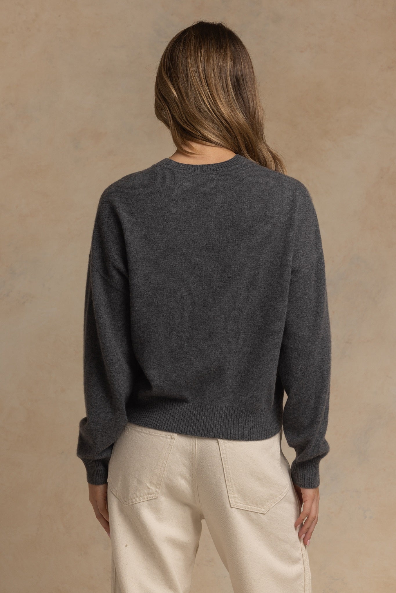 Misia Cashmere Cropped Crew