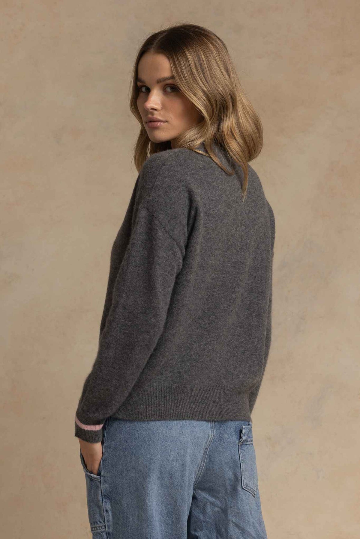 Shaina Cashmere Blend Heart Sweater