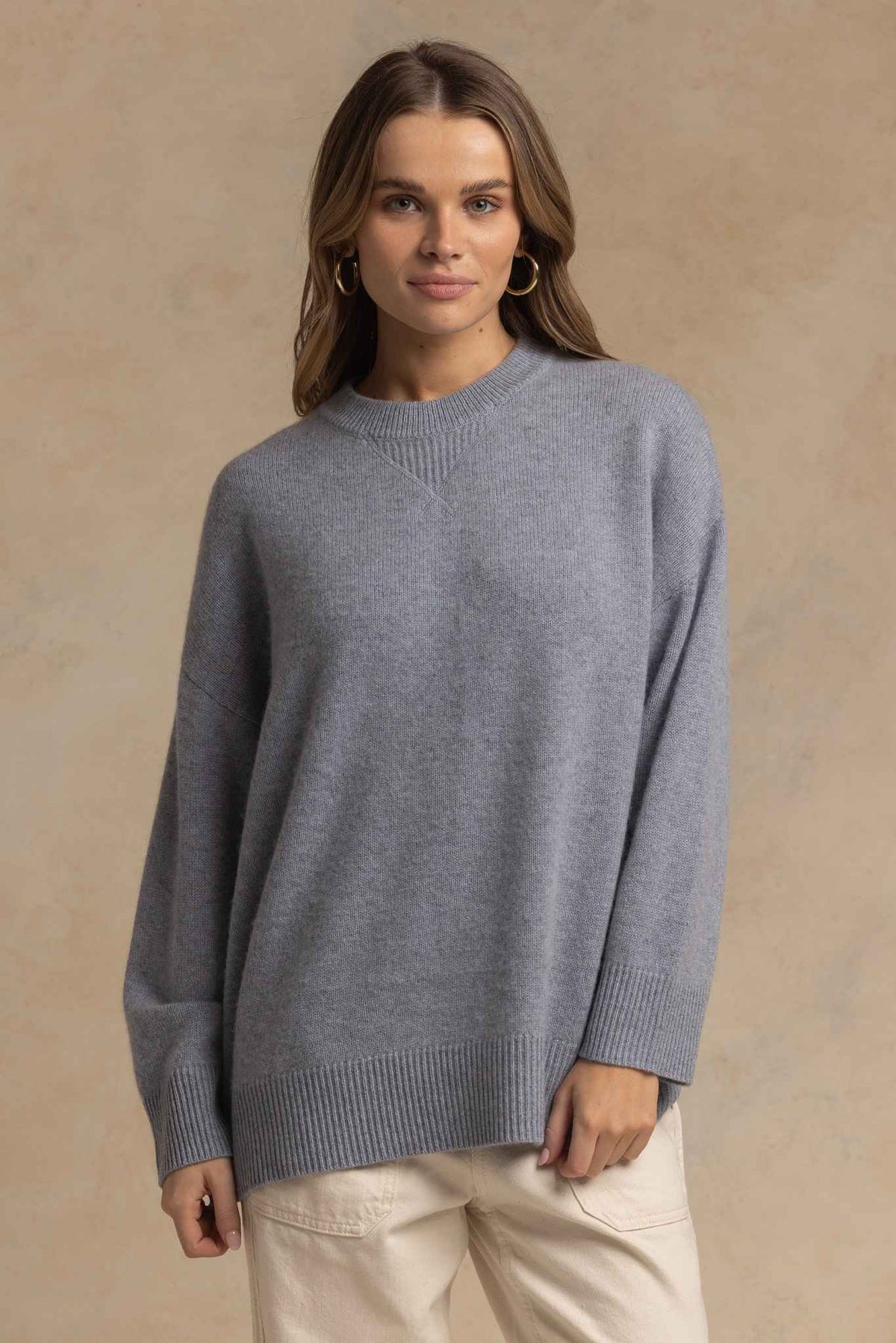 Saira Cashmere Oversized Crew