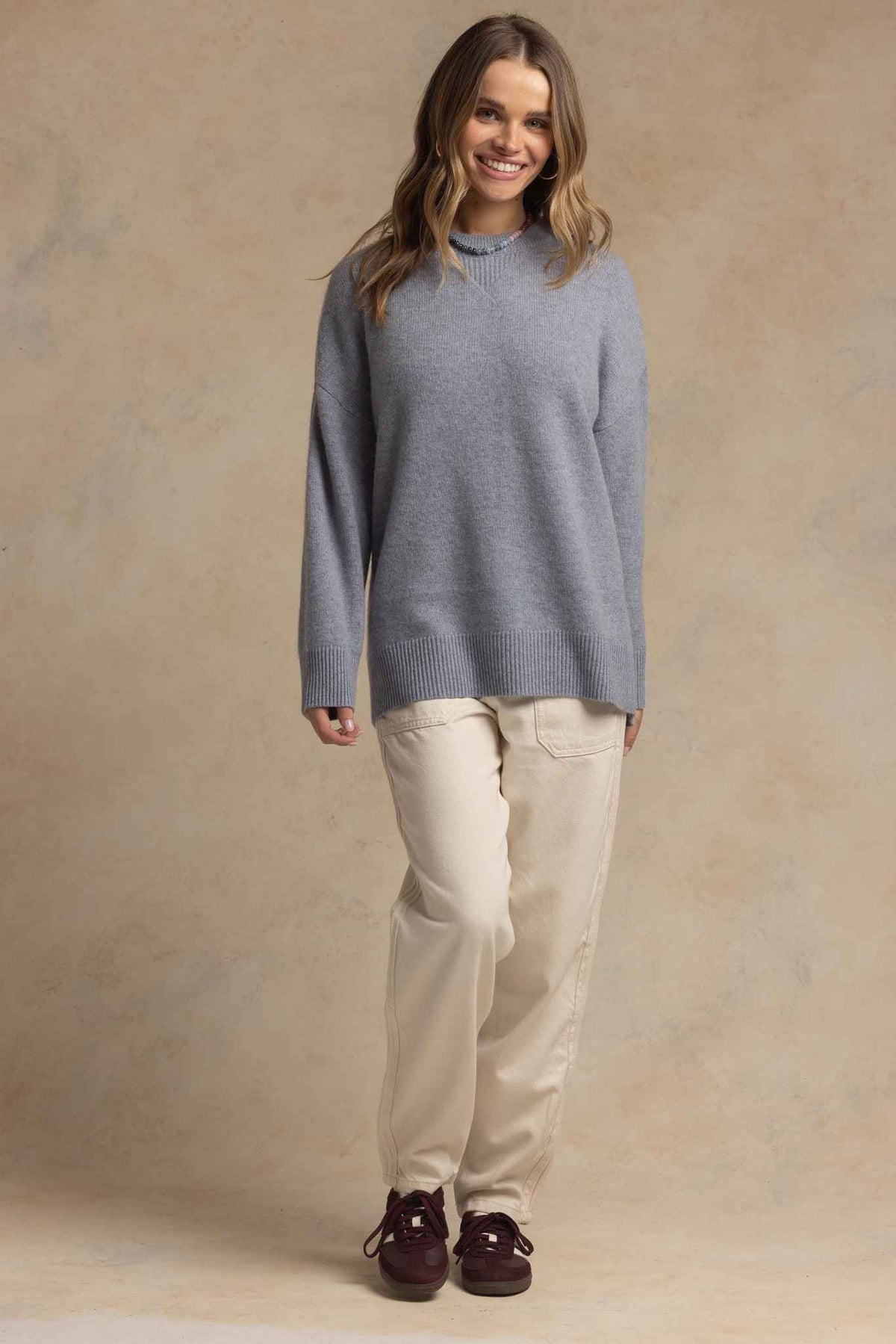 Saira Cashmere Oversized Crew