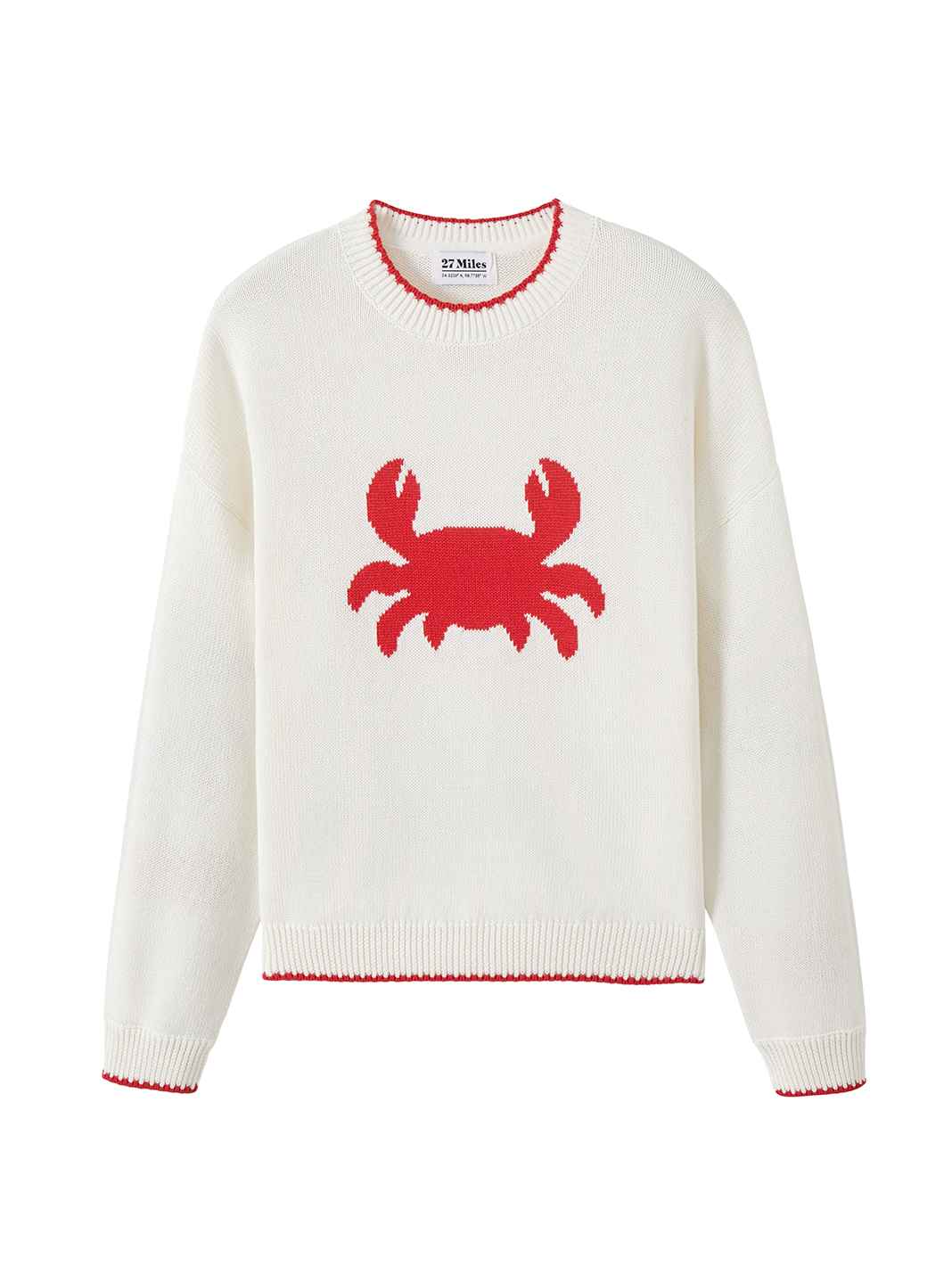 James Cotton Crab Intarsia Crew