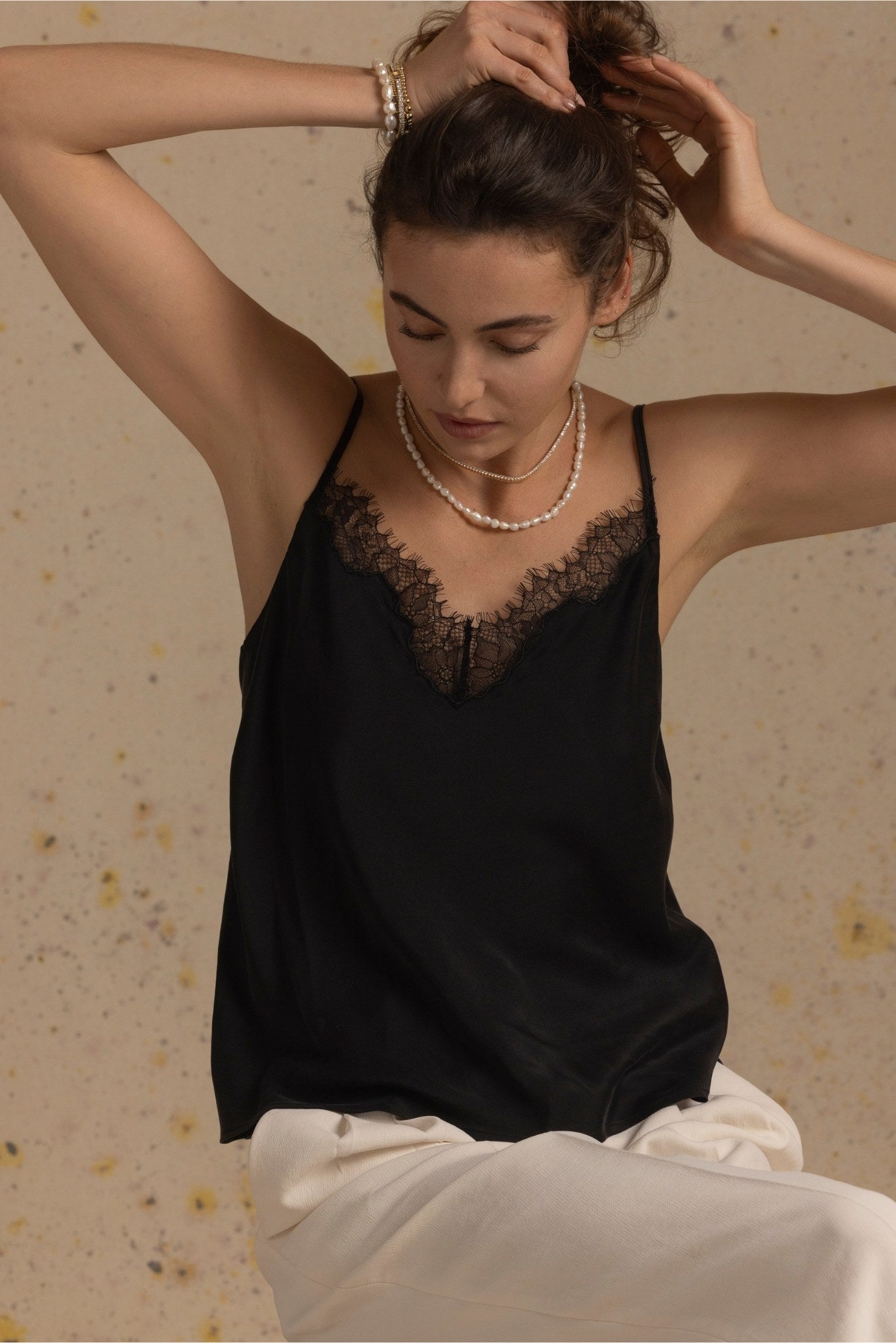 FRANCA LACE SILK CAMI